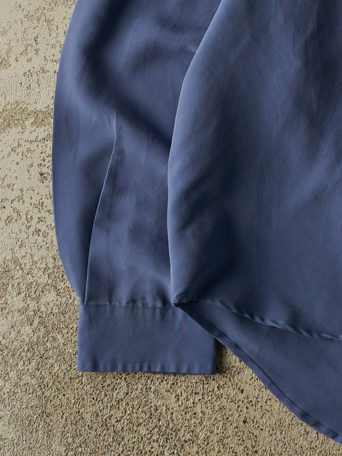 Vintage Y2K Blue Polo Long Sleeve Button Up (XL)