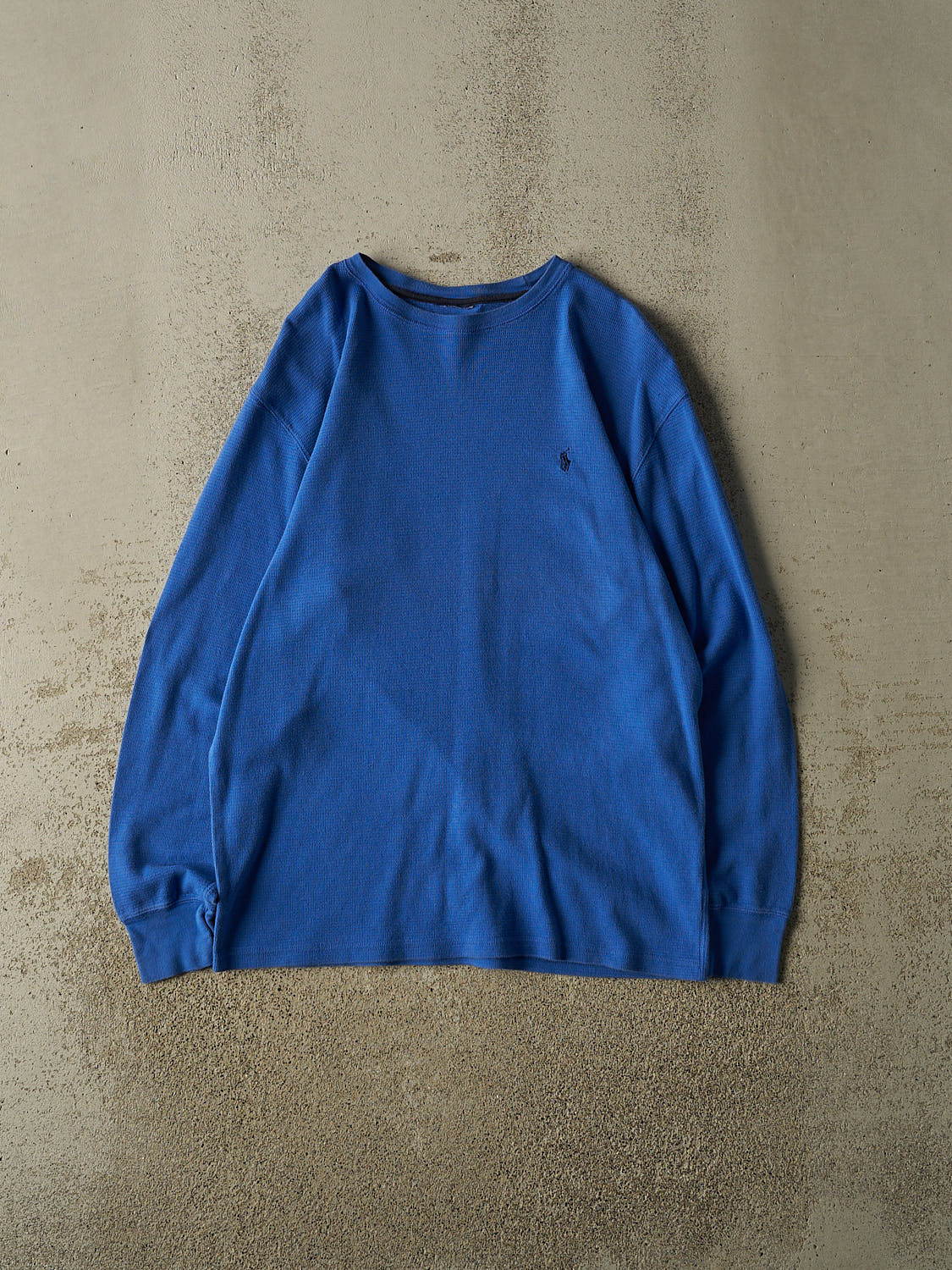 Vintage 90s Blue Polo Thermal Long Sleeve (L/XL)
