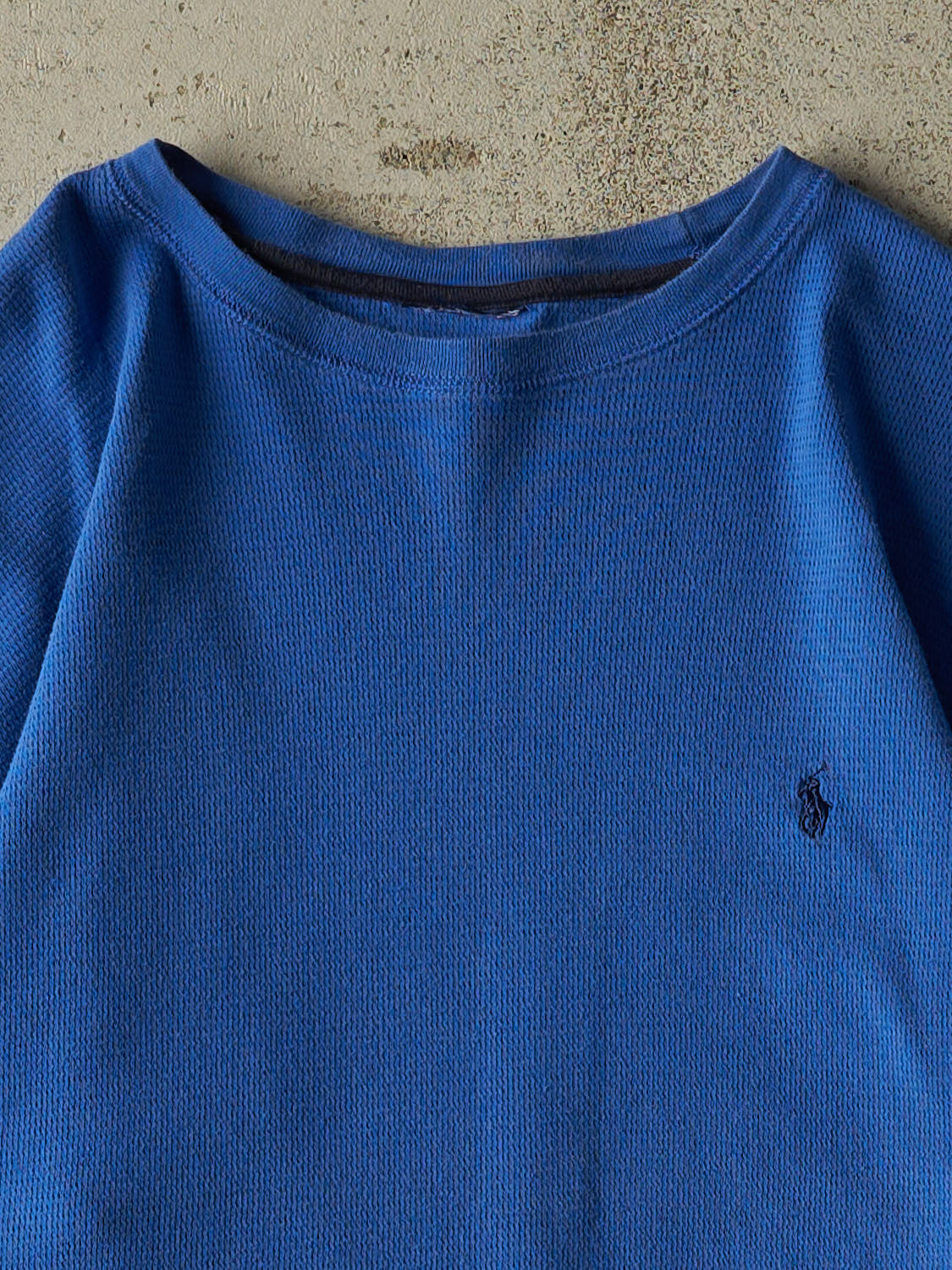 Vintage 90s Blue Polo Thermal Long Sleeve (L/XL)
