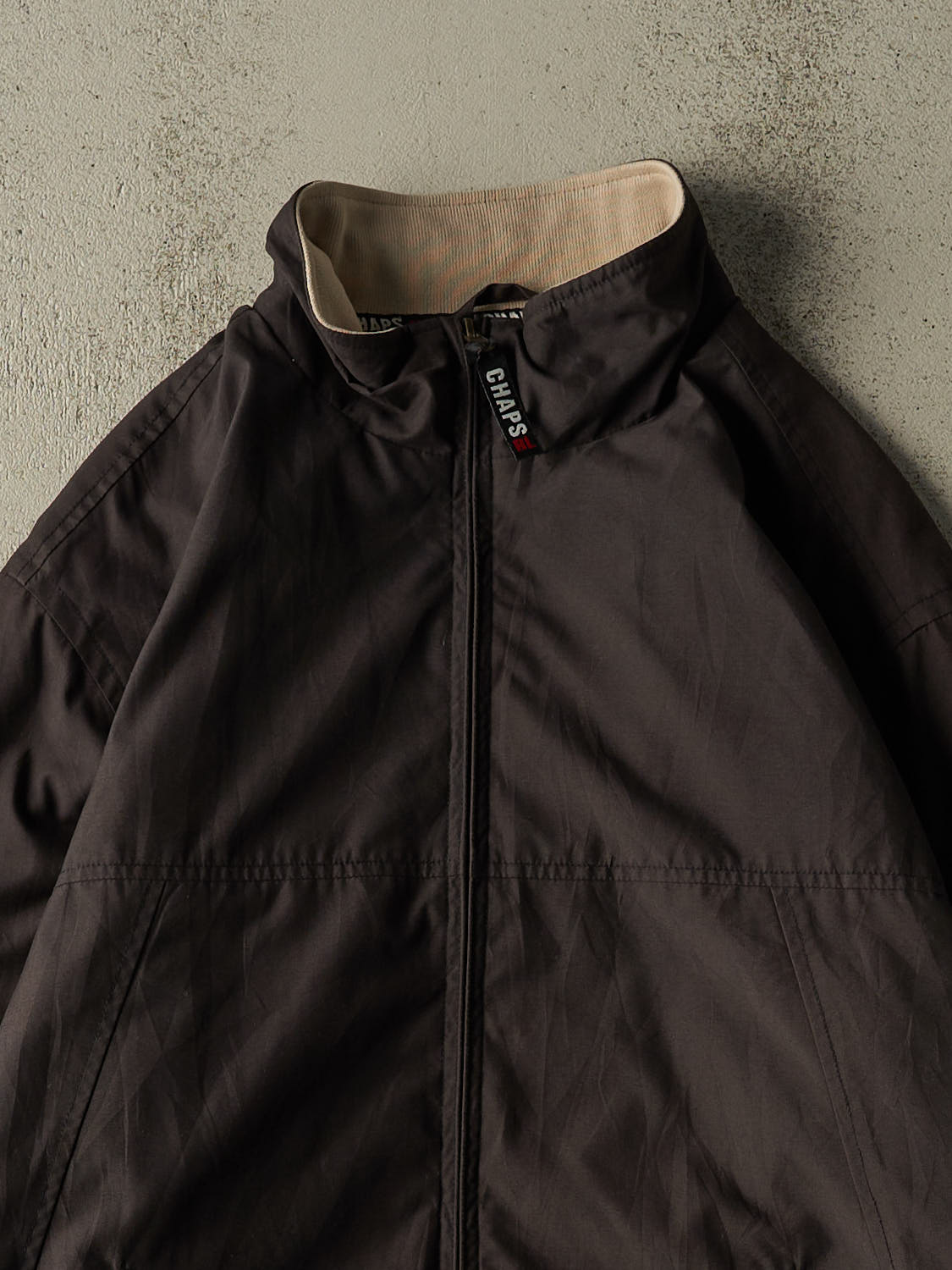 Vintage Y2K Black Chaps Ralph Lauren Fleece Lined Jacket (M/L)