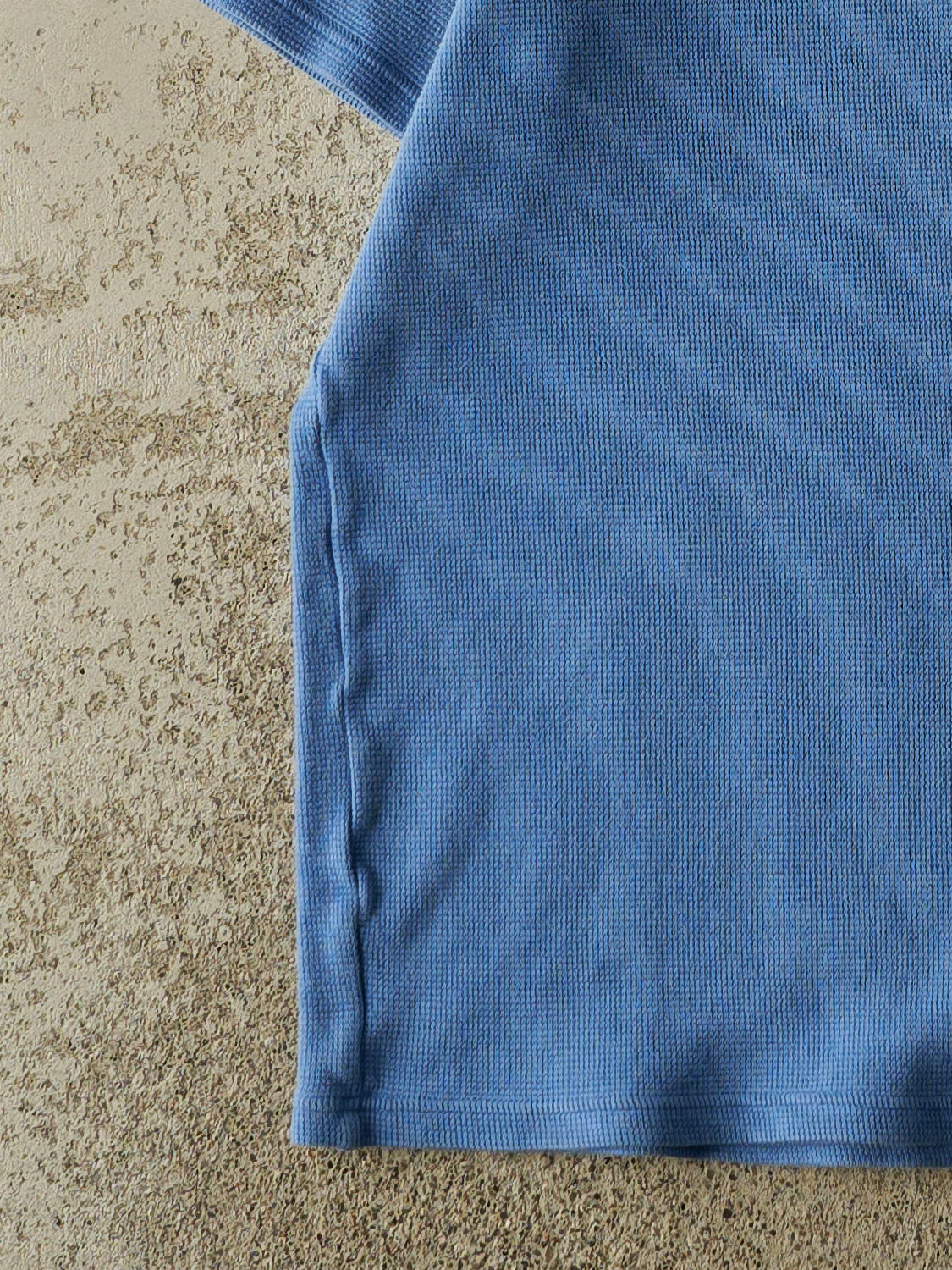Vintage 90s Blue Polo Thermal Tee (L)
