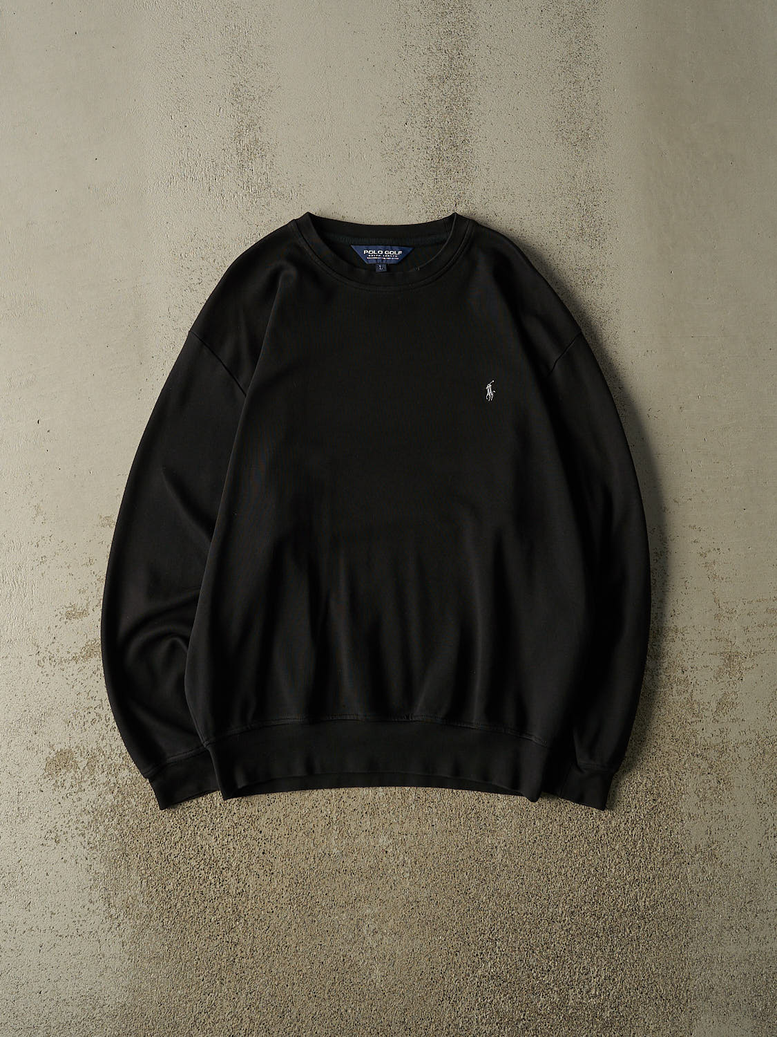 Vintage Y2K Black Polo Golf Embroidered Lightweight Crewneck (XL)