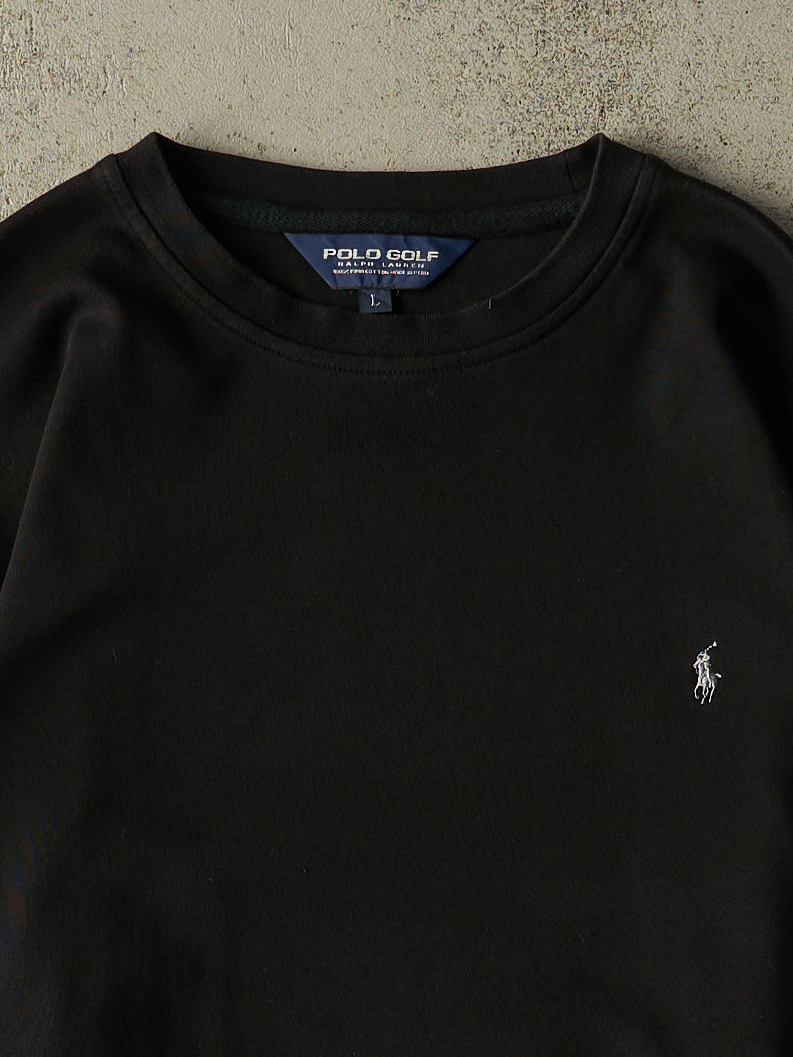 Vintage Y2K Black Polo Golf Embroidered Lightweight Crewneck (XL)