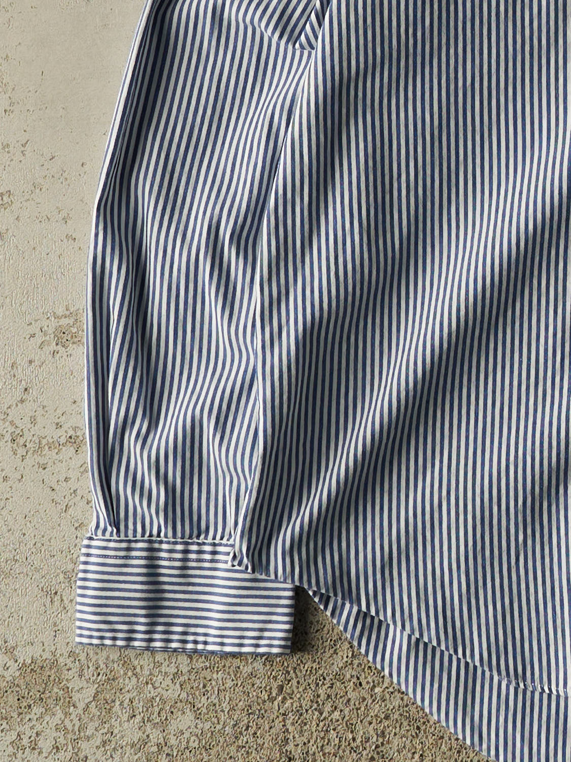 Vintage Y2K Blue Polo Striped Long Sleeve Button Up (XL)