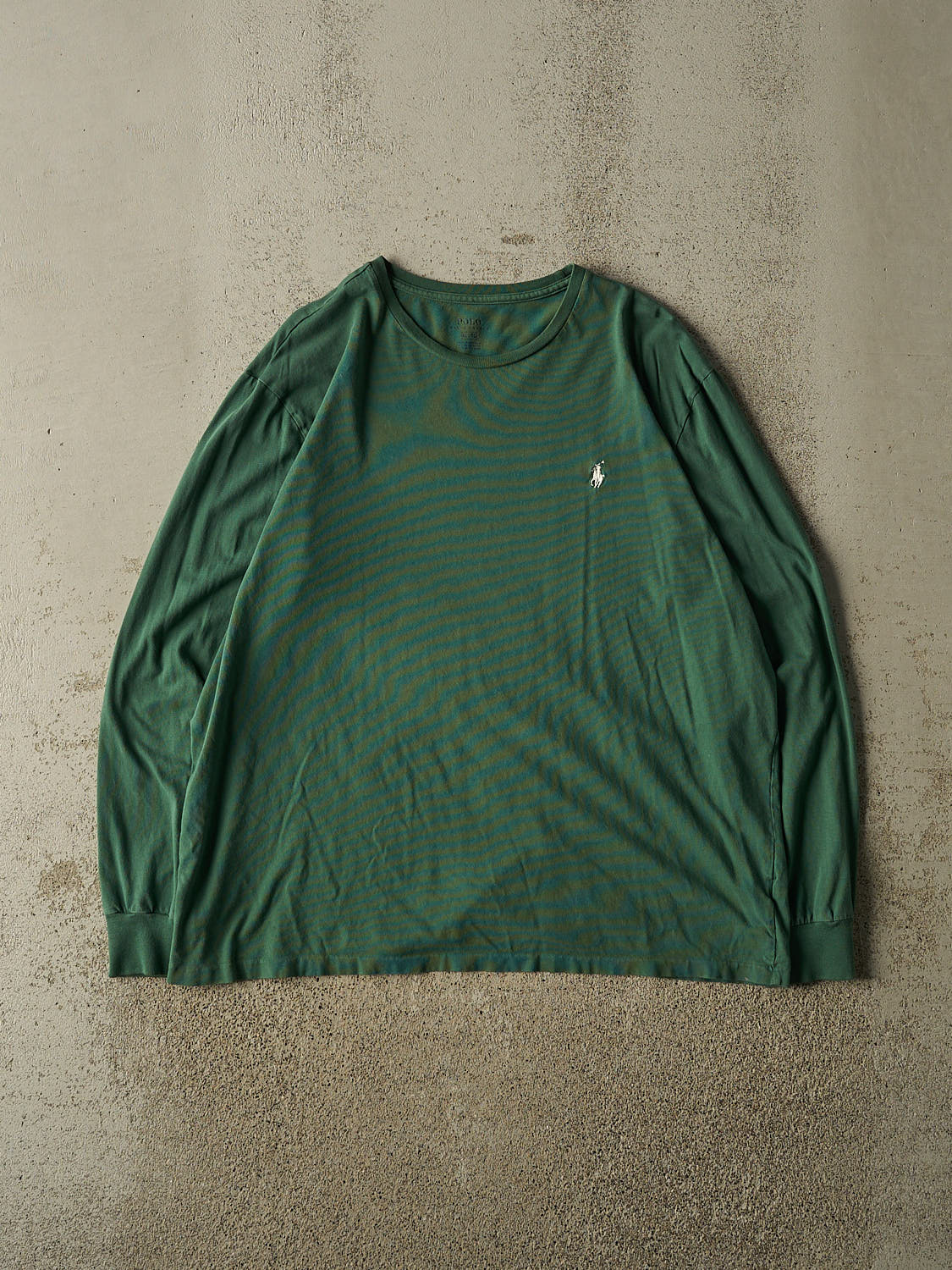Vintage Y2K Green Polo Embroidered Long Sleeve (M/L)