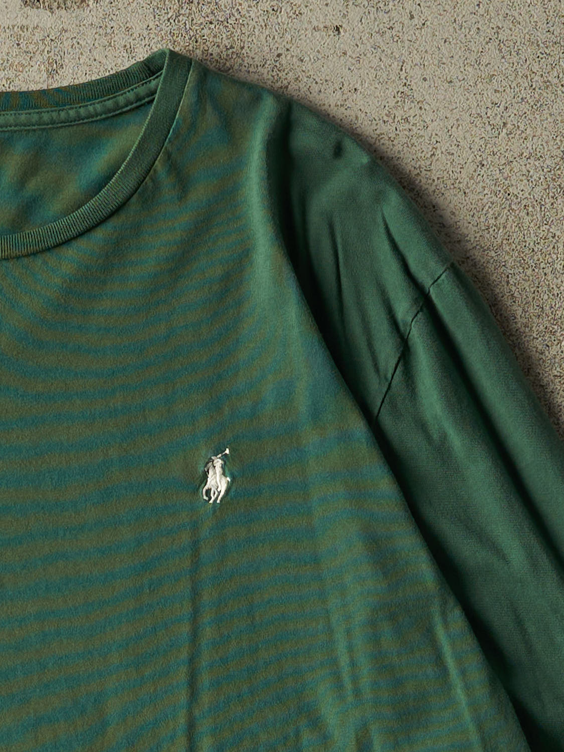 Vintage Y2K Green Polo Embroidered Long Sleeve (M/L)