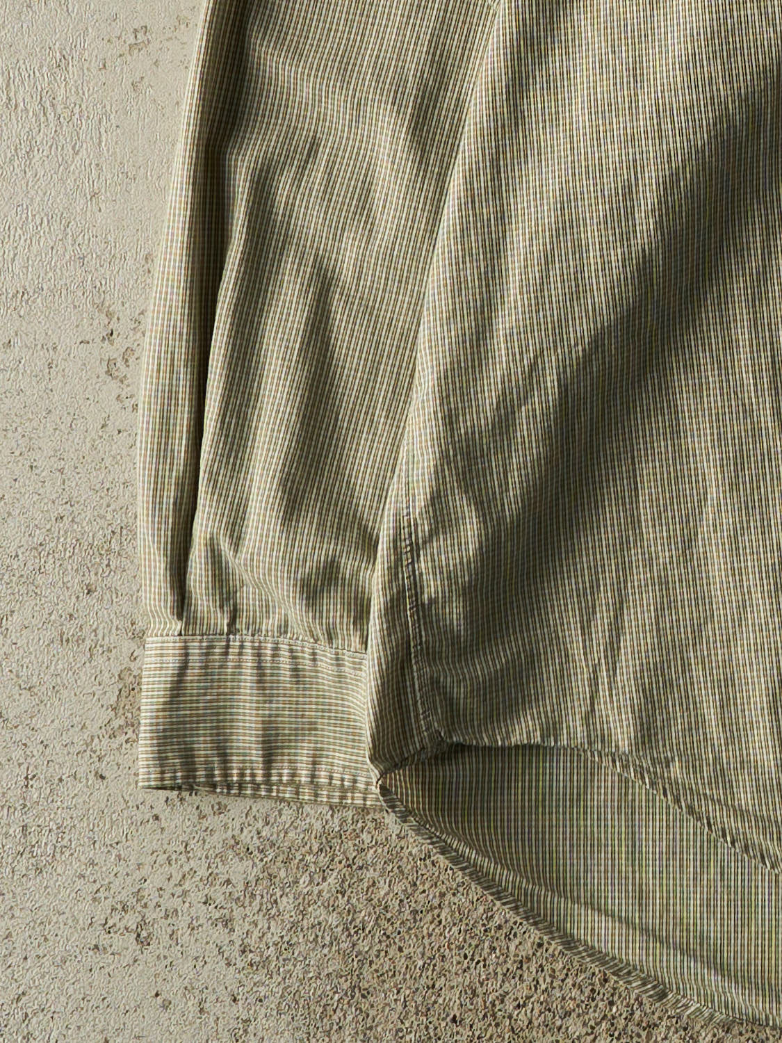 Vintage 90s Beige Polo Long Sleeve Button Up (XXXL)