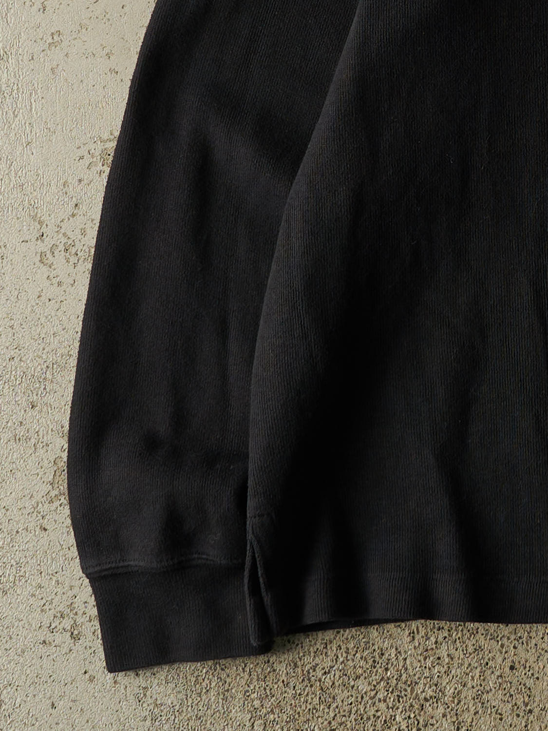 Vintage 90s Black Polo Quarter Zip Knit (L/XL)
