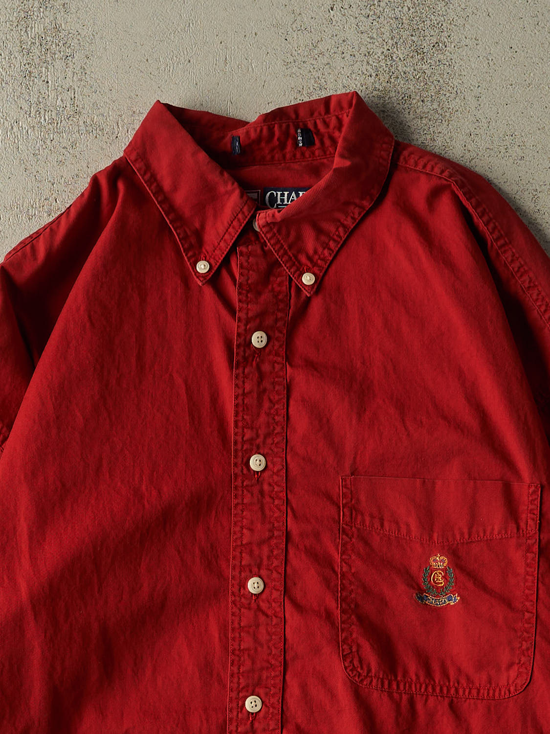 Vintage 90s Red Chaps Ralph Lauren Long Sleeve Button Up (XL)