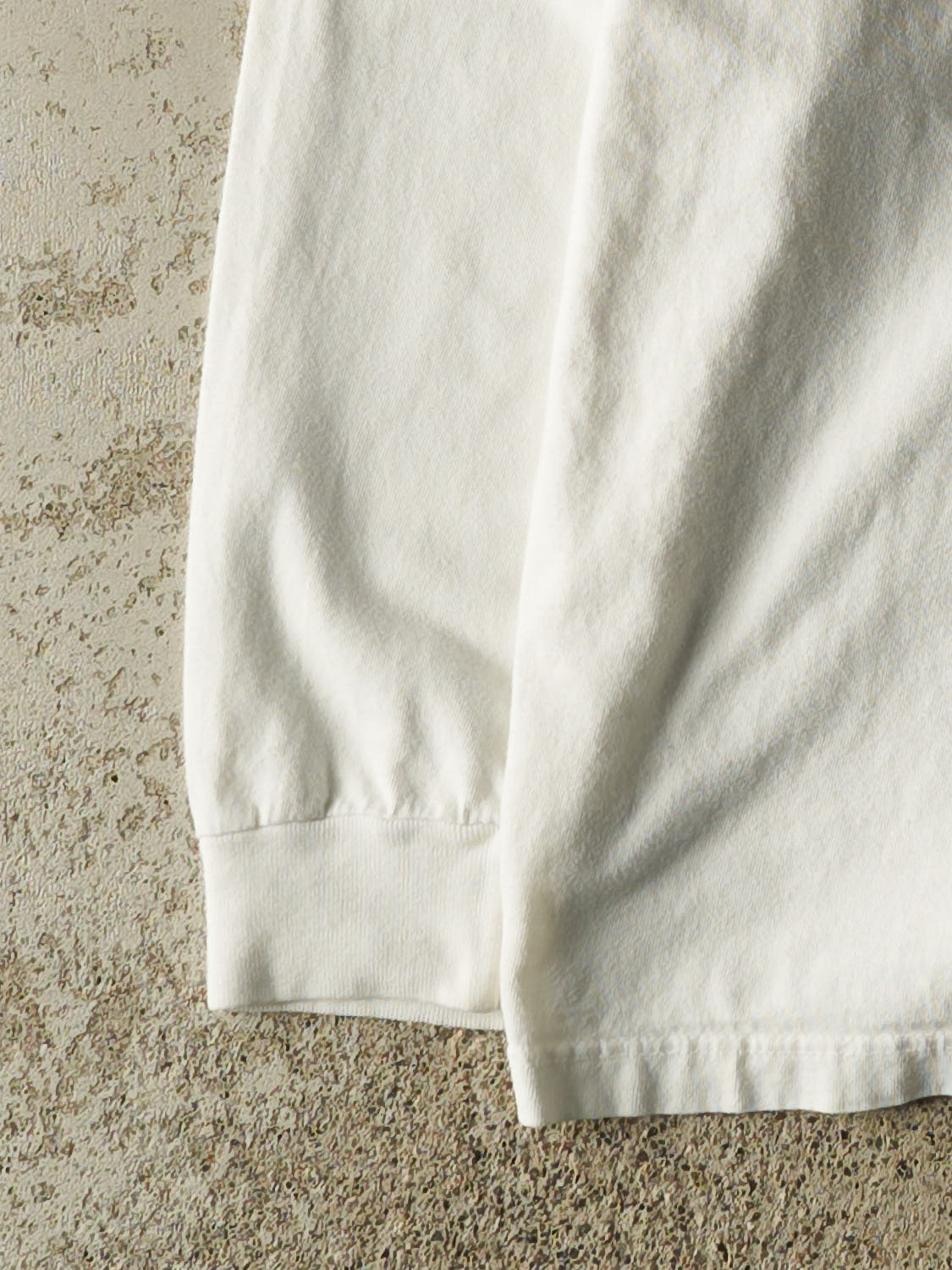 Vintage Y2K White Polo Embroidered Long Sleeve (M)