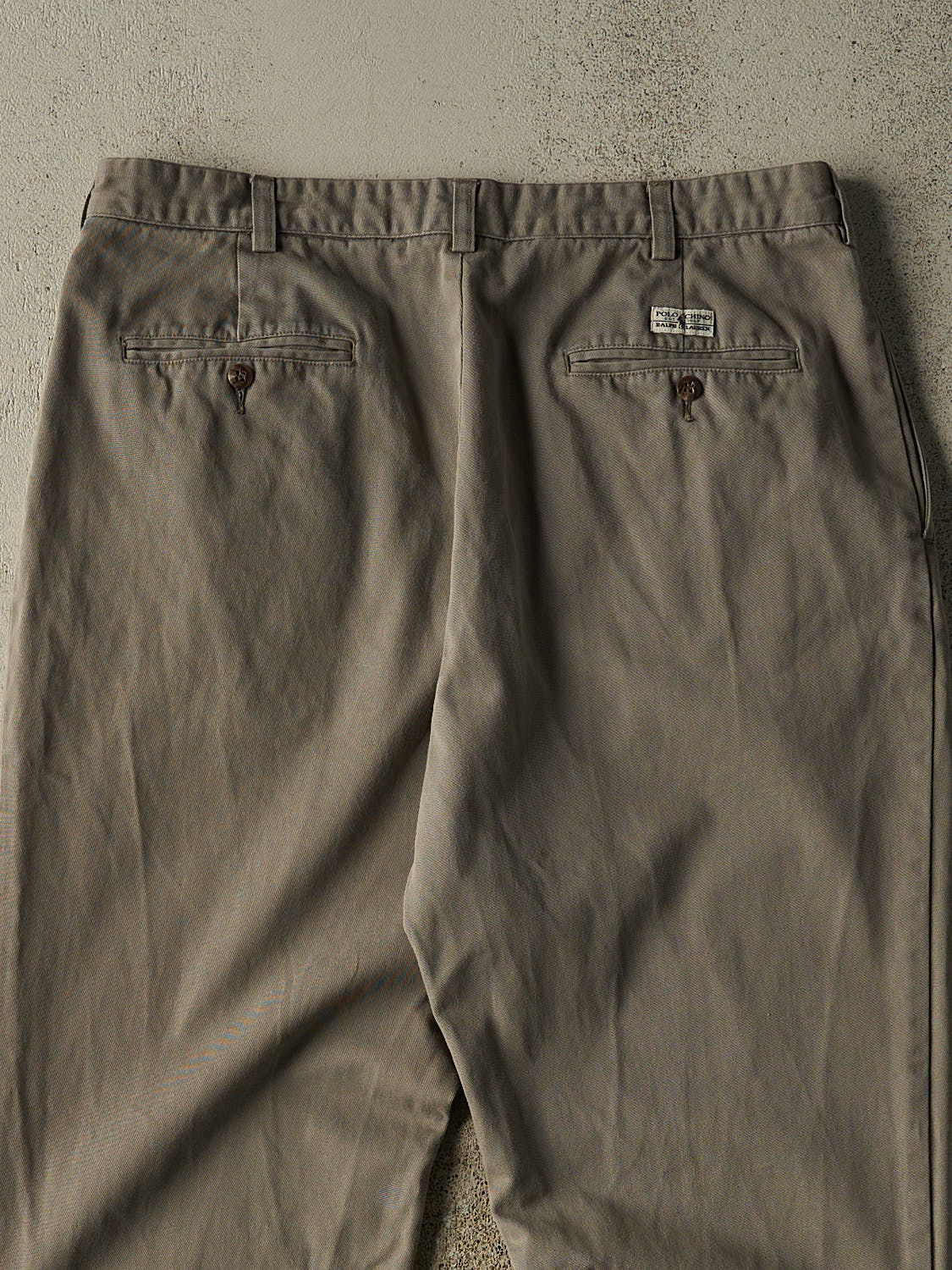 Vintage 90s Grey Polo Ralph Lauren Chino Pants (34x30)