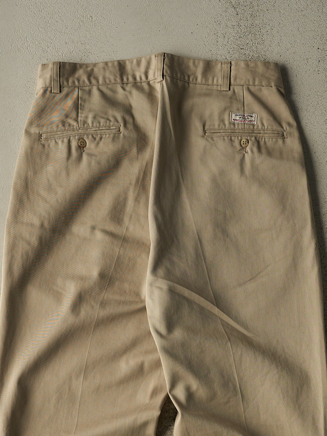Vintage 90s Beige Polo Ralph Lauren Classic Chino Pants (33x30)