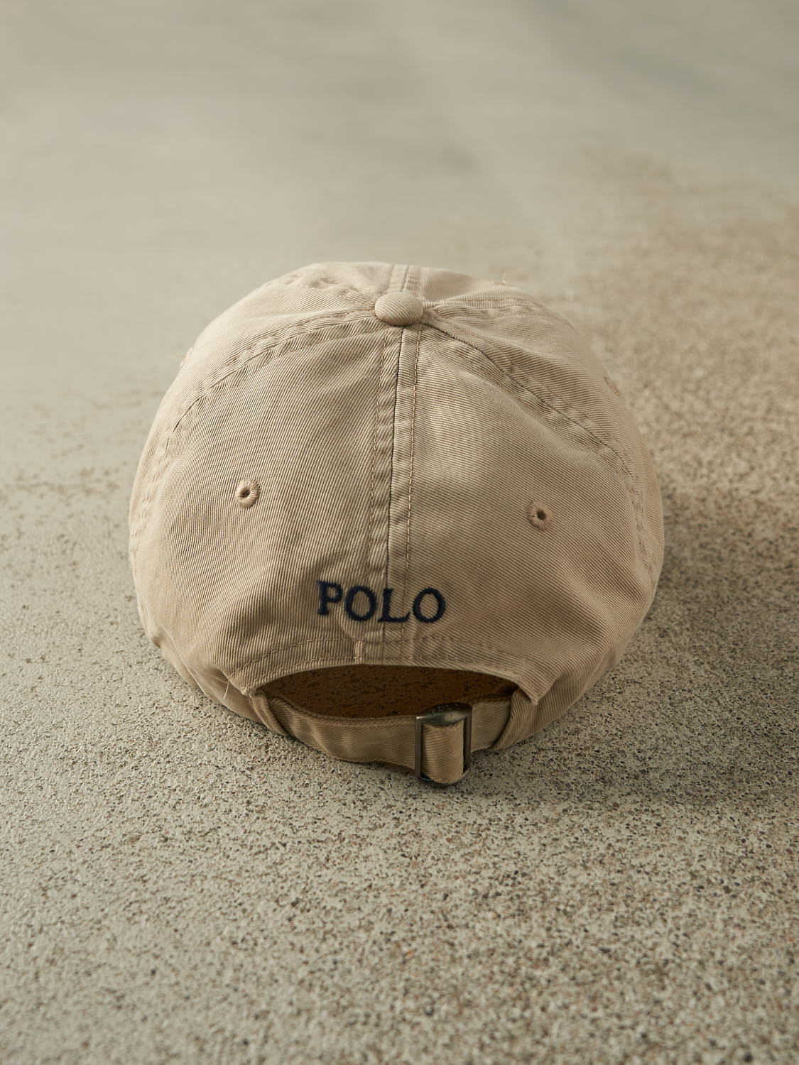 Vintage Y2K Beige Polo Ralph Lauren Strapback Hat (O/S)