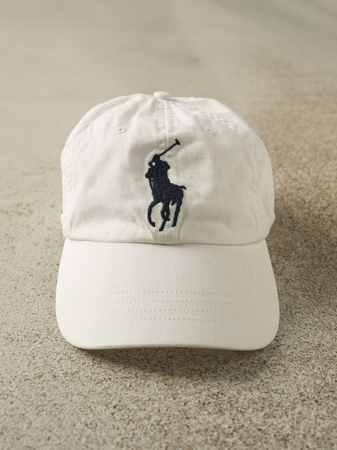 Vintage Y2K White Polo Ralph Lauren Strapback Hat (O/S)