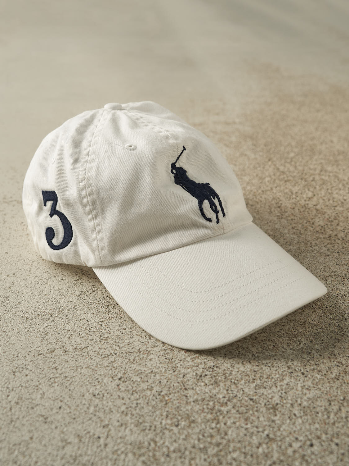 Vintage Y2K White Polo Ralph Lauren Strapback Hat (O/S)