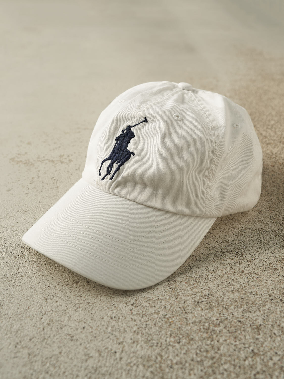 Vintage Y2K White Polo Ralph Lauren Strapback Hat (O/S)