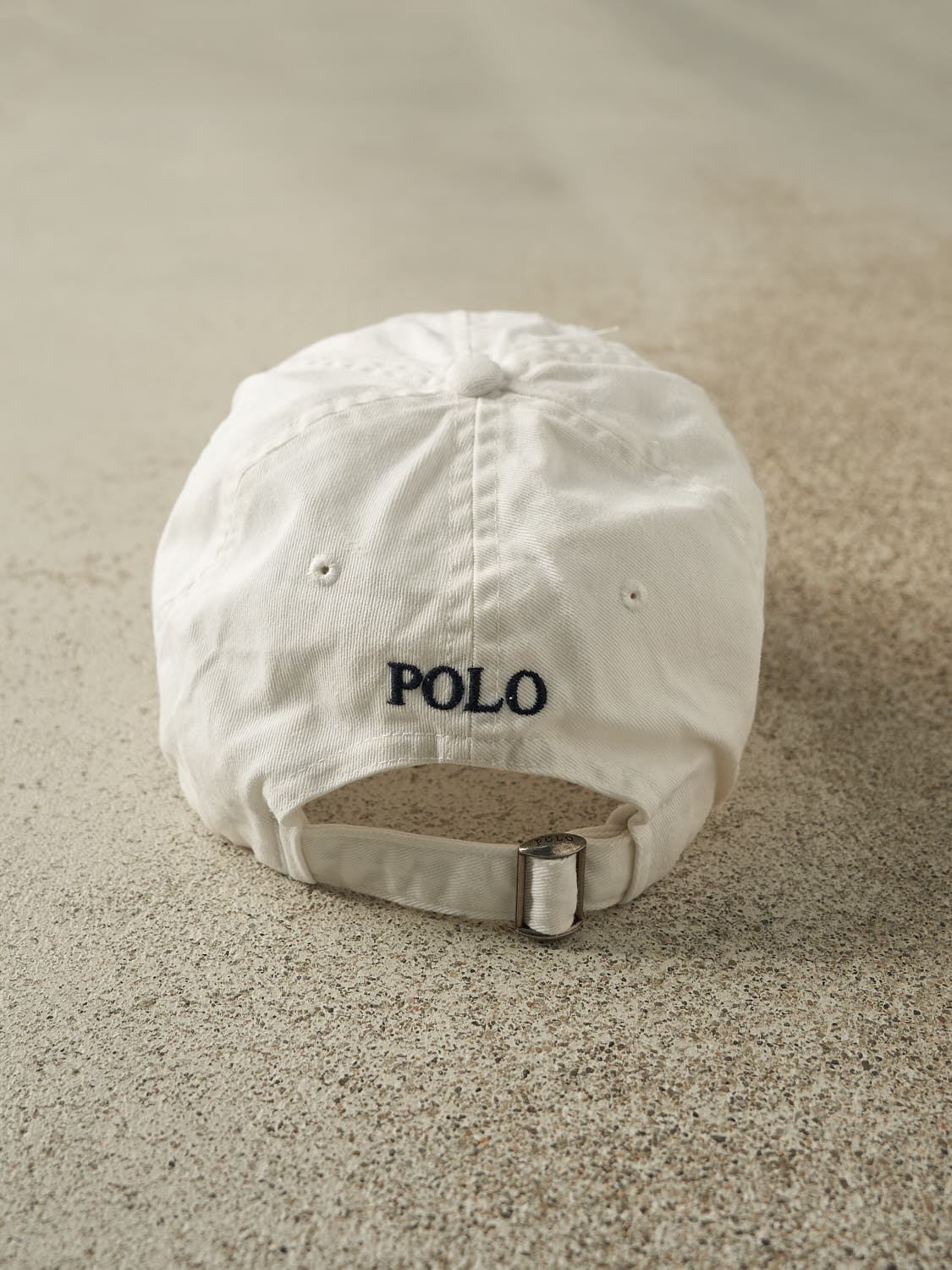 Vintage Y2K White Polo Ralph Lauren Strapback Hat (O/S)
