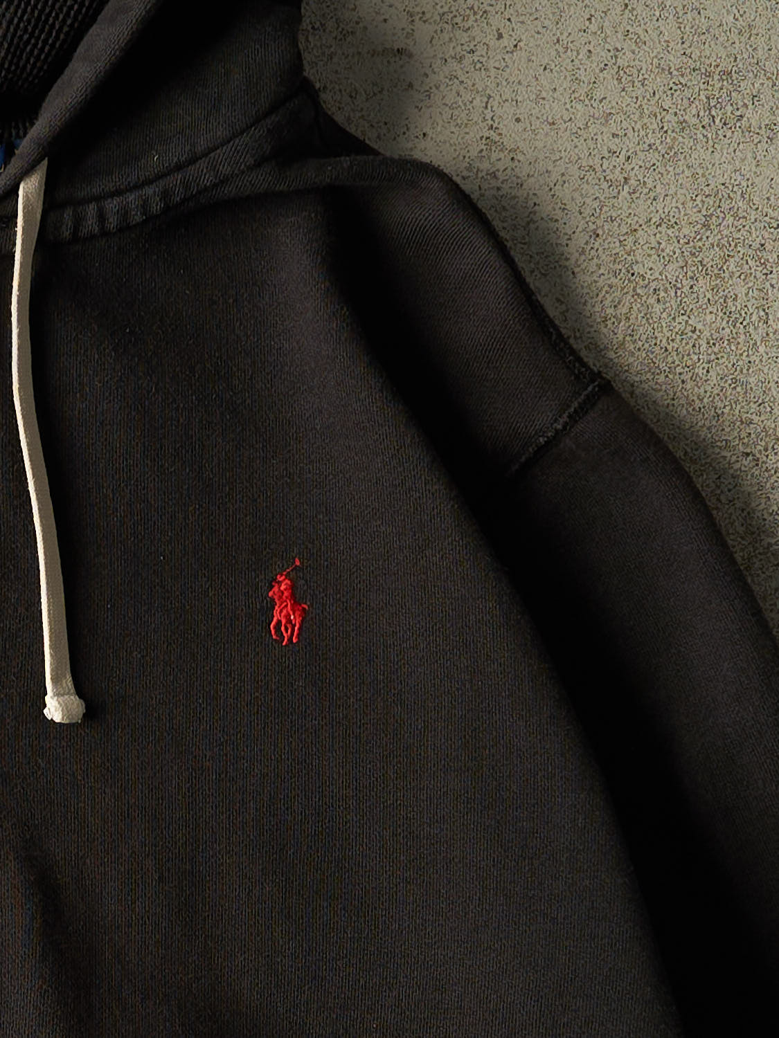 Vintage Y2K Black Polo Embroidered Zip Up Hoodie (XL)