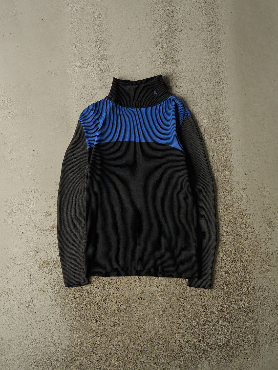 Vintage 90s Black Ralph Lauren RLL Thermal Turtleneck Long Sleeve (S/M)