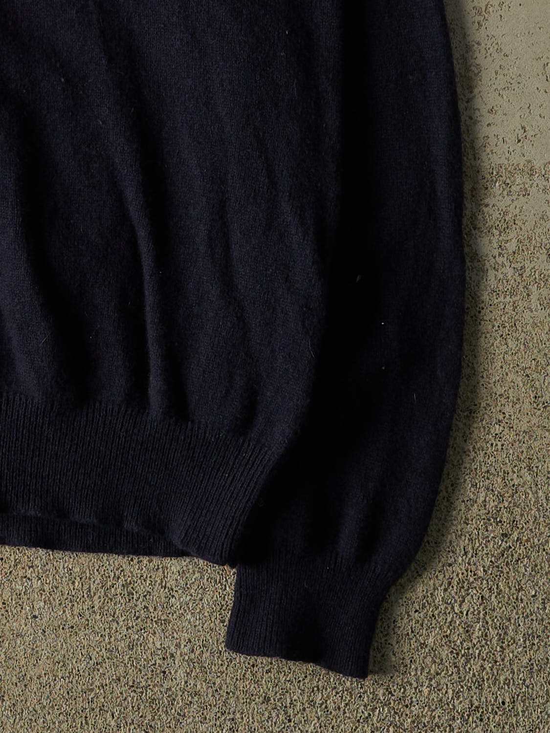 Vintage 90s Navy Blue Polo Lambswool Knit (L)