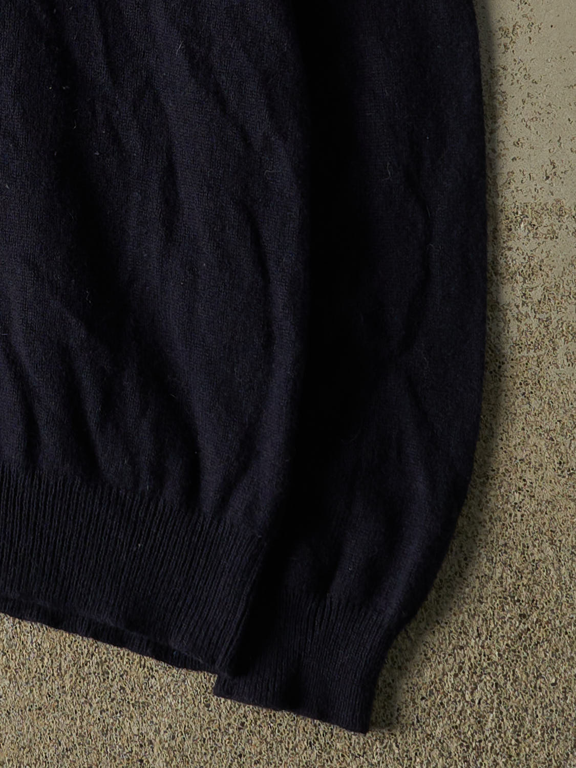 Vintage 90s Navy Blue Polo Lambswool Knit (L/XL)