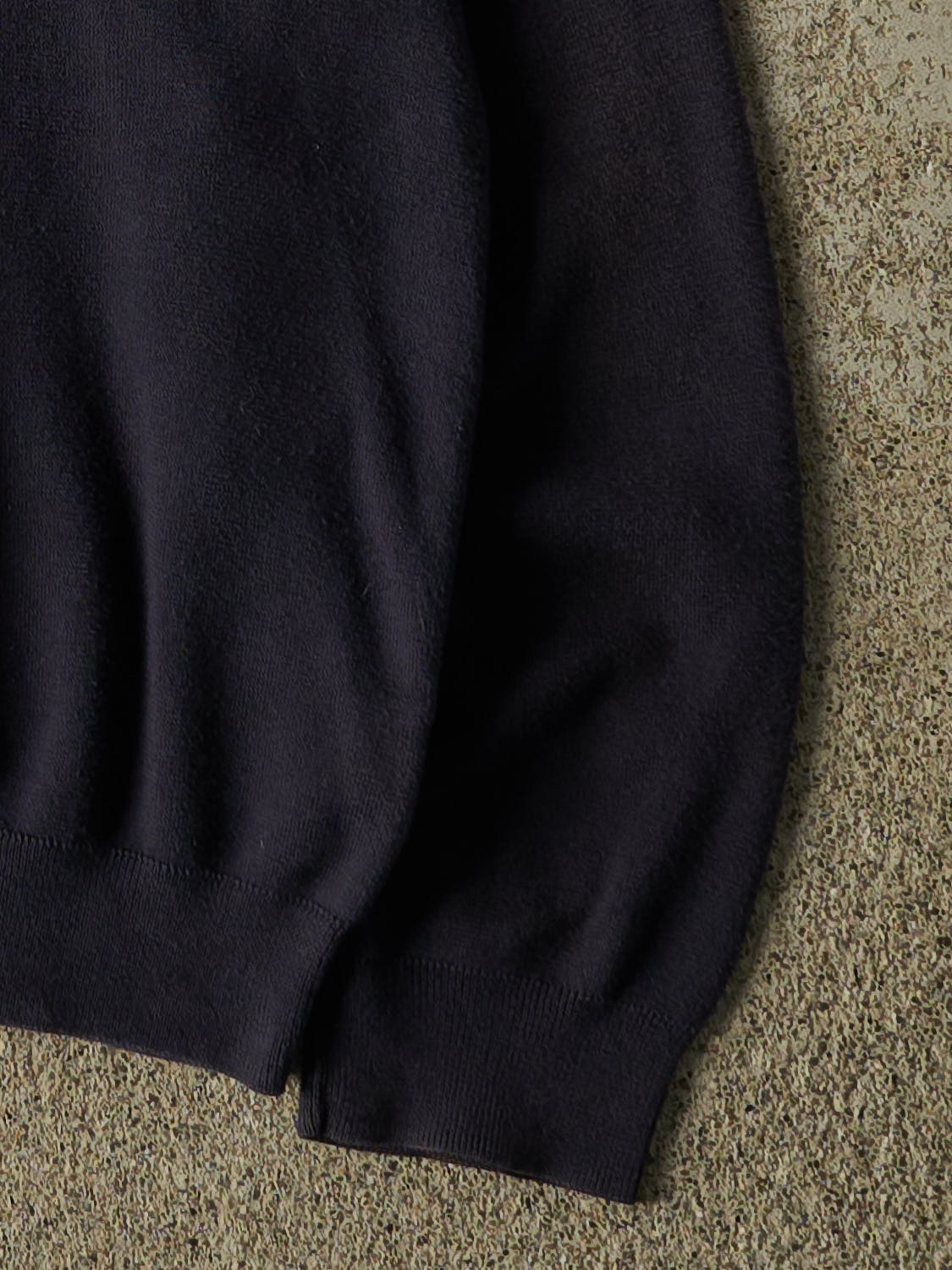 Vintage 90s Navy Blue Polo Embroidered V Neck Sweater (M/L)
