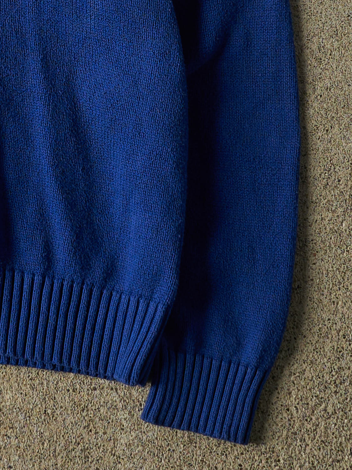Vintage 90s Blue Polo Quarter Zip Knit (XS/S)