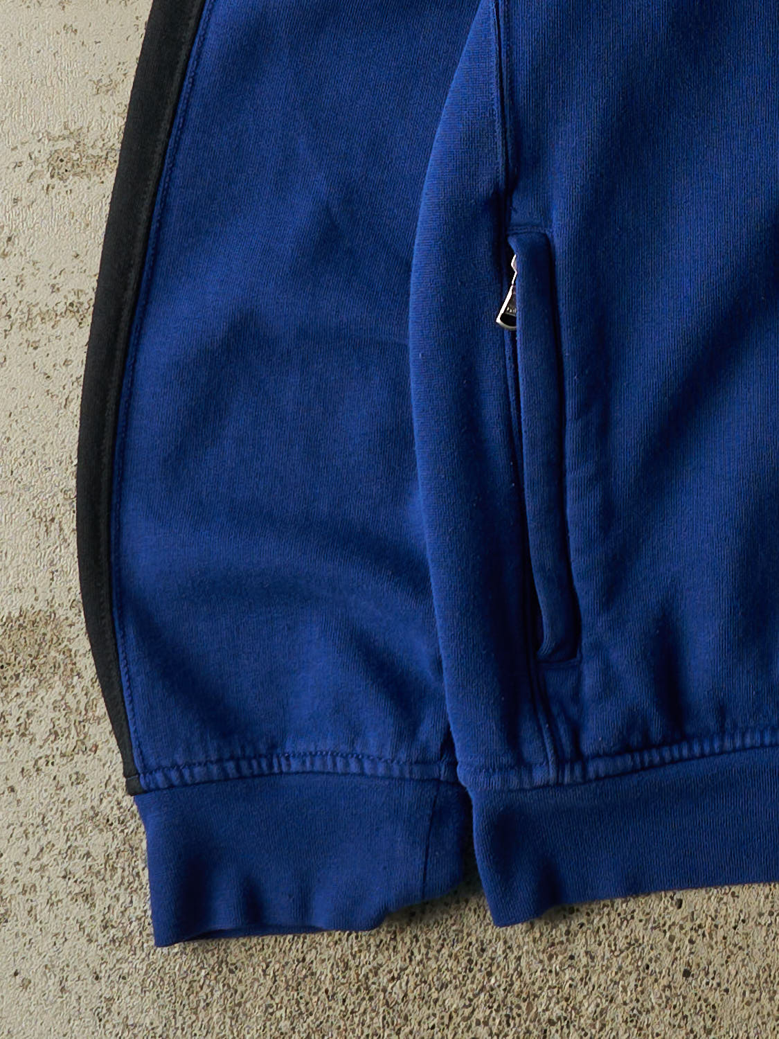 Vintage 90s Blue Polo Zip Up Track Sweater (L/XL)