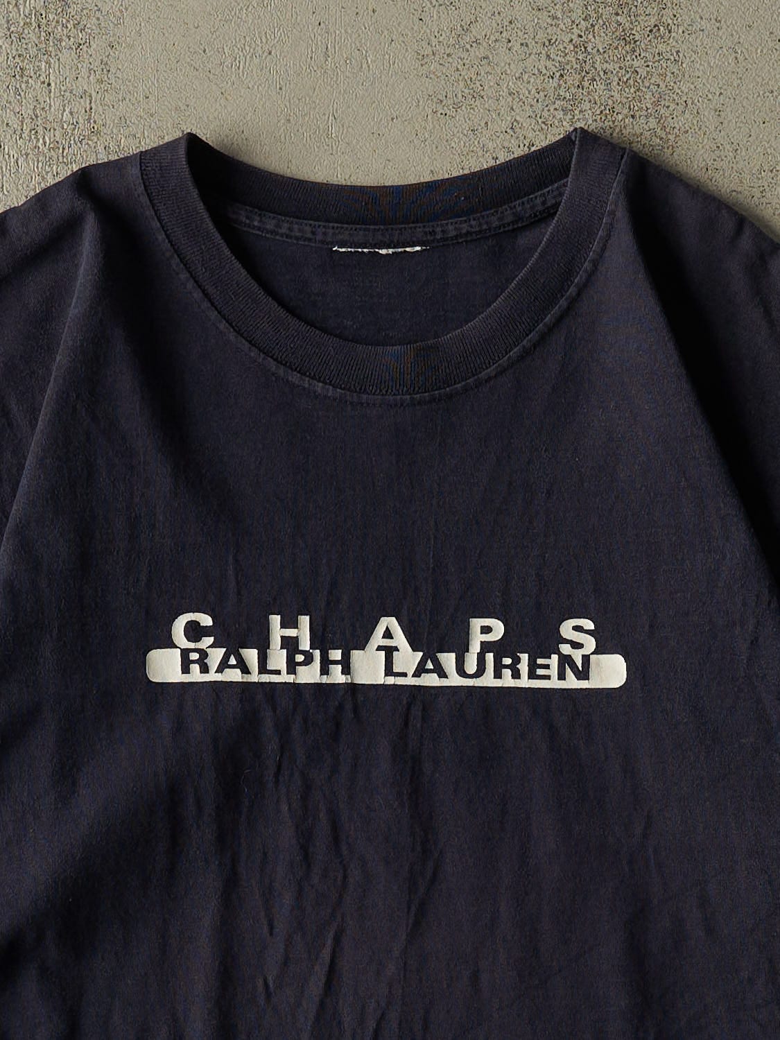Vintage 90s Navy Blue Chaps Ralph Lauren Tee (L/XL)