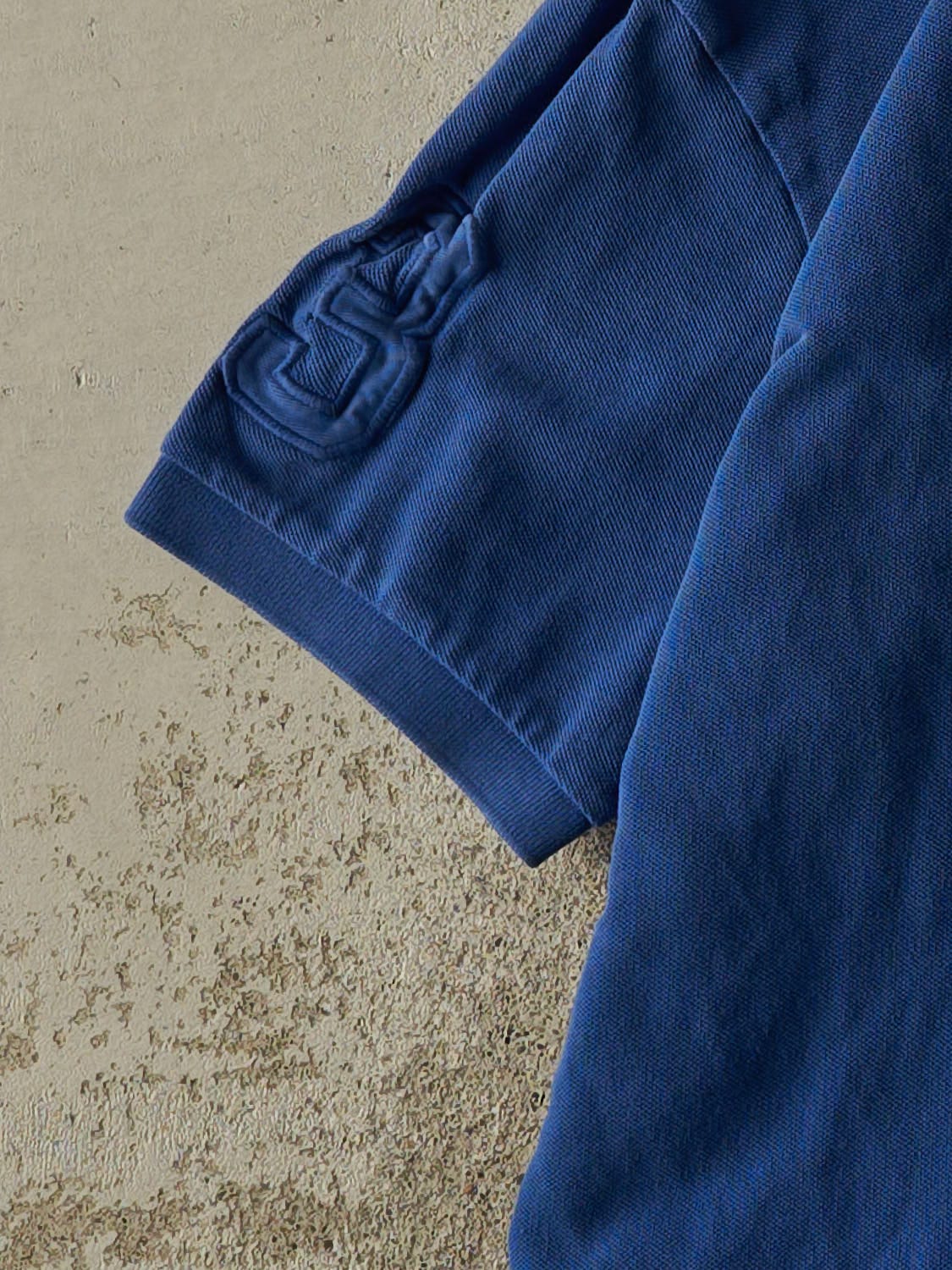 Vintage Y2K Blue Polo Ralph Lauren Quarter Button Tee (M/L)