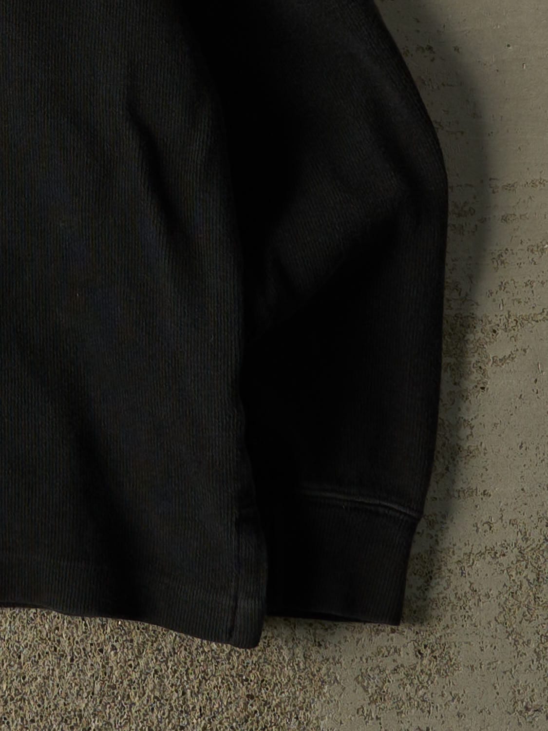 Vintage 90s Black Polo Ralph Lauren Quarter Zip Knit (M/L)