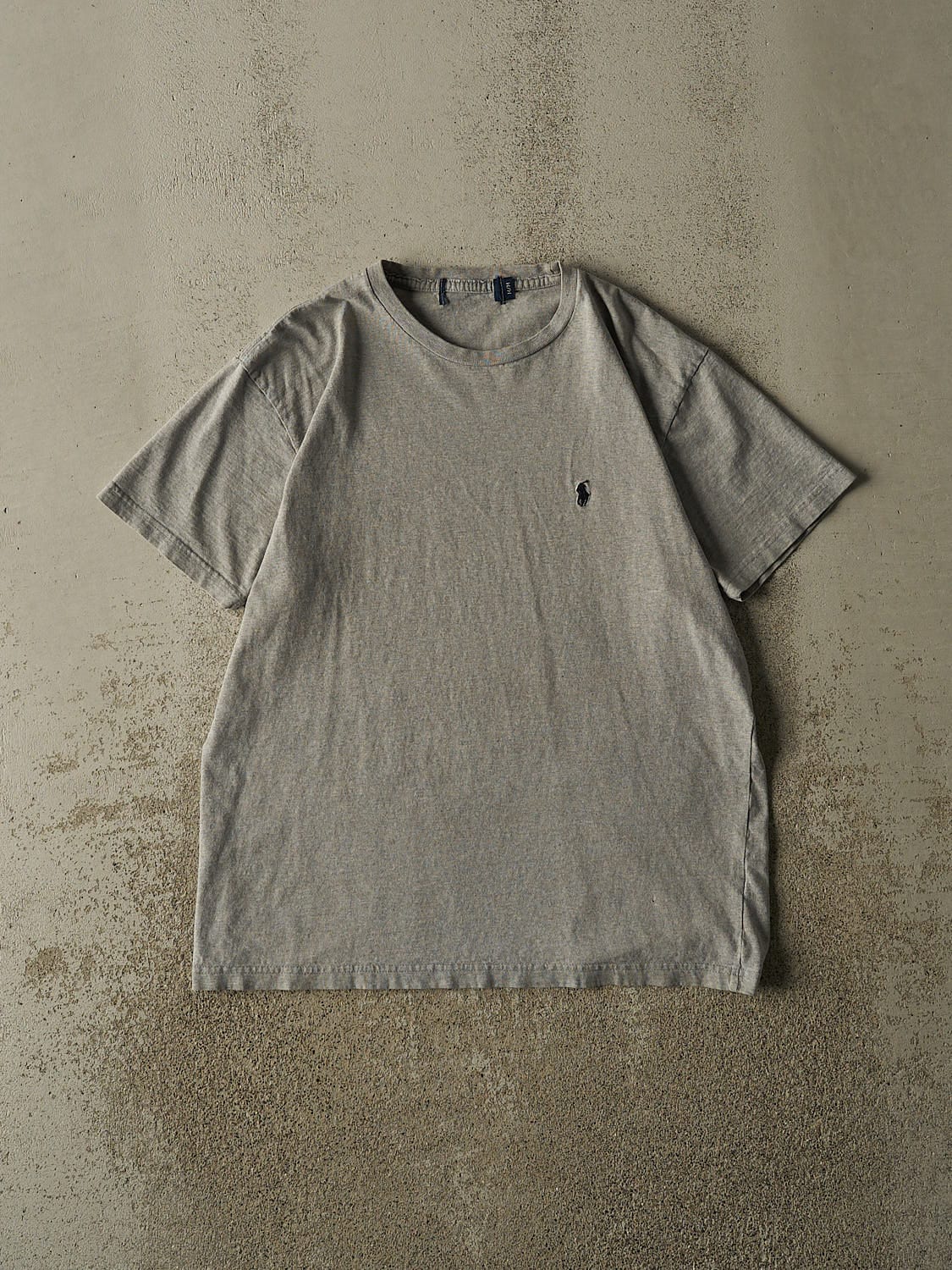 Vintage Y2K Grey Polo Ralph Lauren Tee (M/L)
