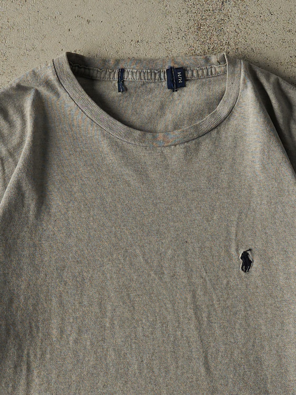 Vintage Y2K Grey Polo Ralph Lauren Tee (M/L)