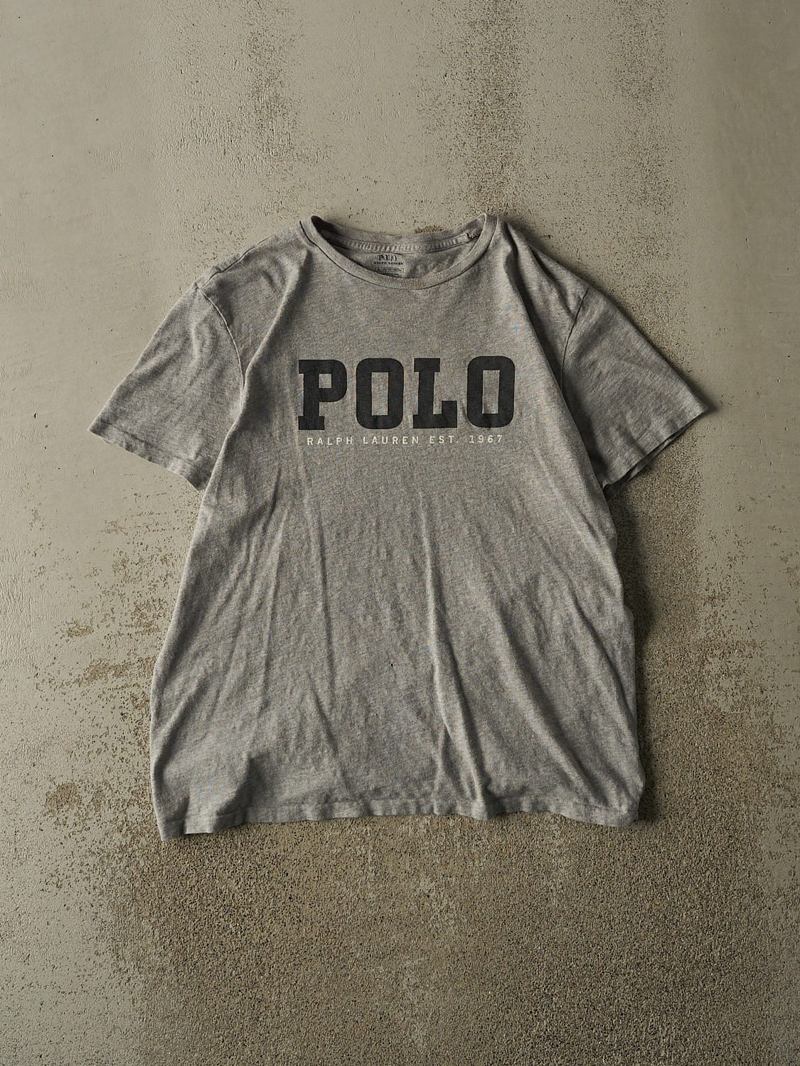Vintage Y2K Grey Polo Ralph Lauren Tee (M/L)