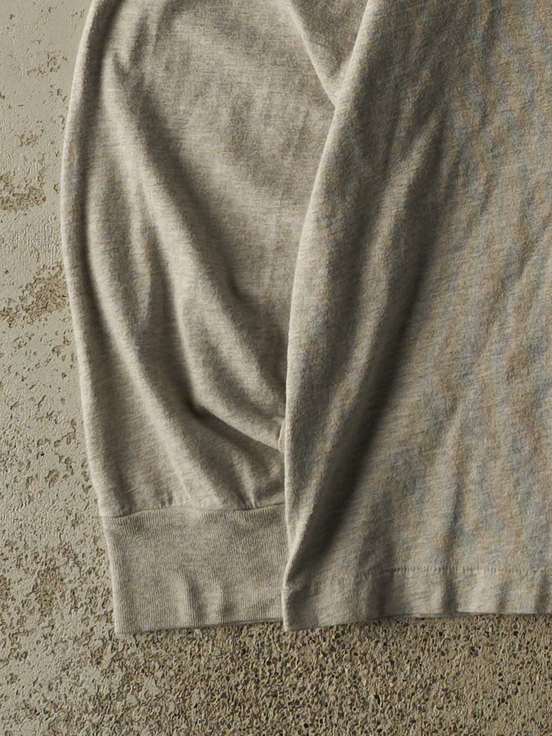 Vintage Y2K Grey Polo Ralph Lauren Pocket Long Sleeve (L)