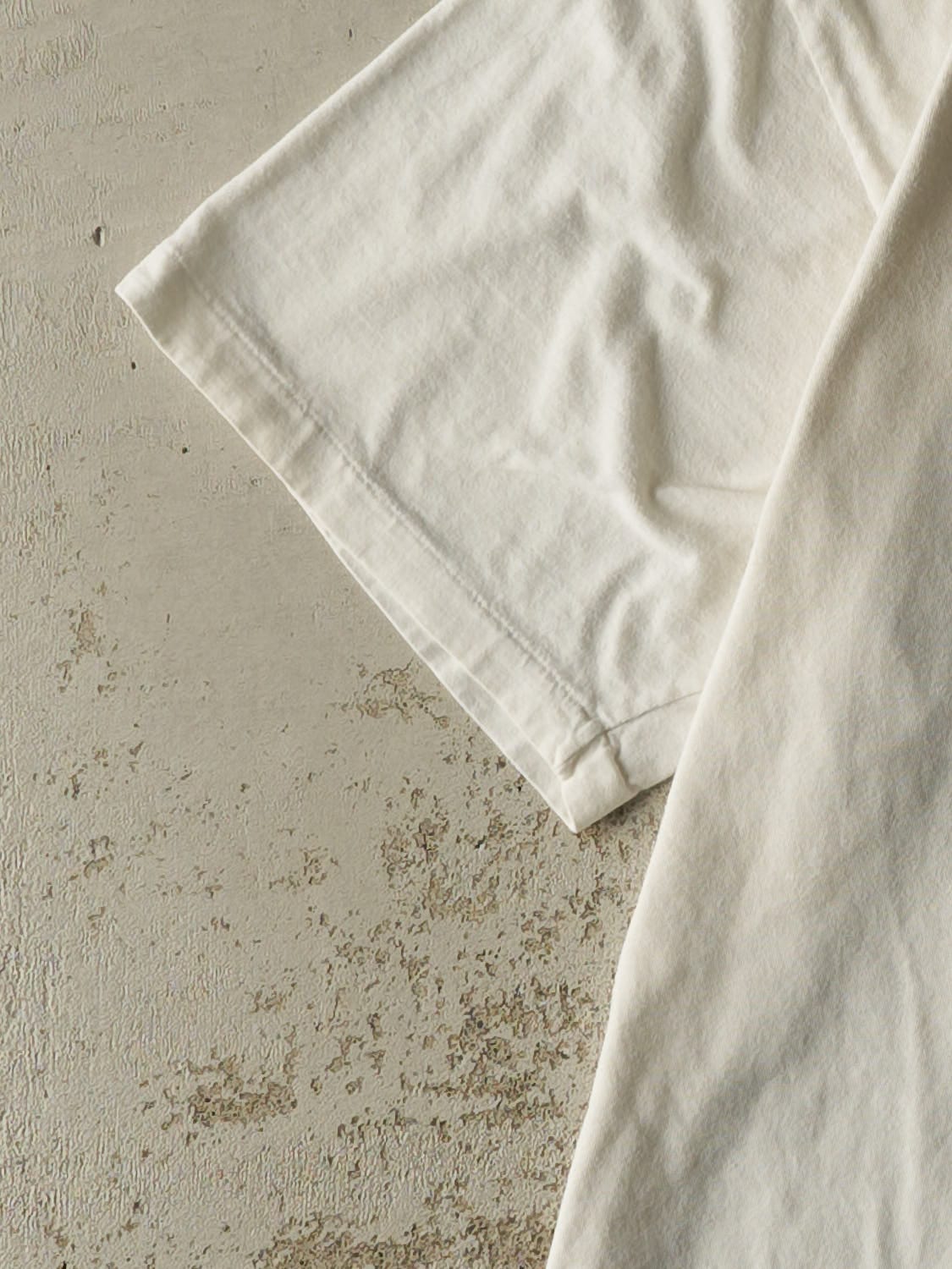 Vintage 90s White Polo Ralph Lauren Pocket Tee (XL)