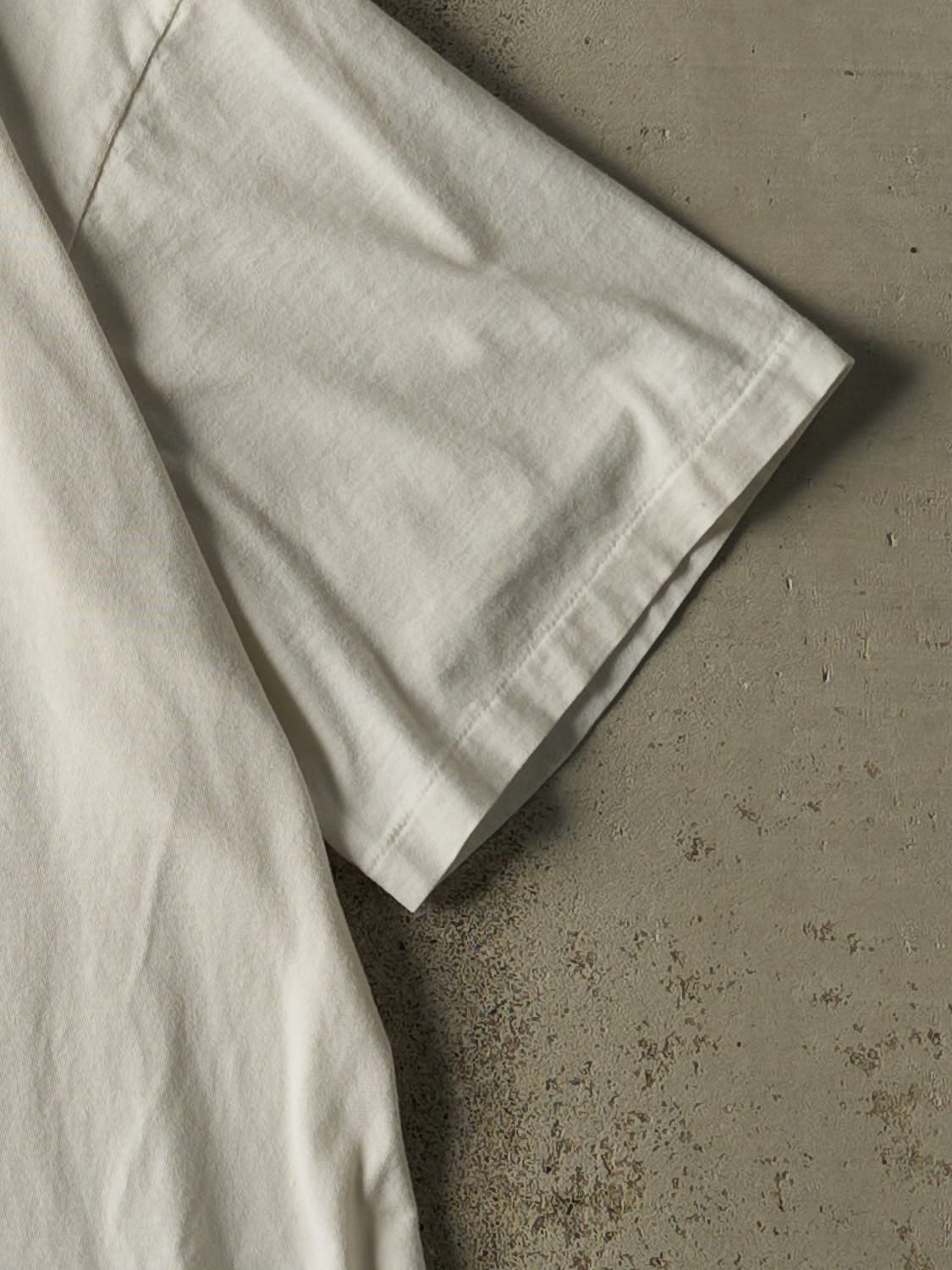 Vintage 90s White Polo Ralph Lauren Pocket Tee (XL)