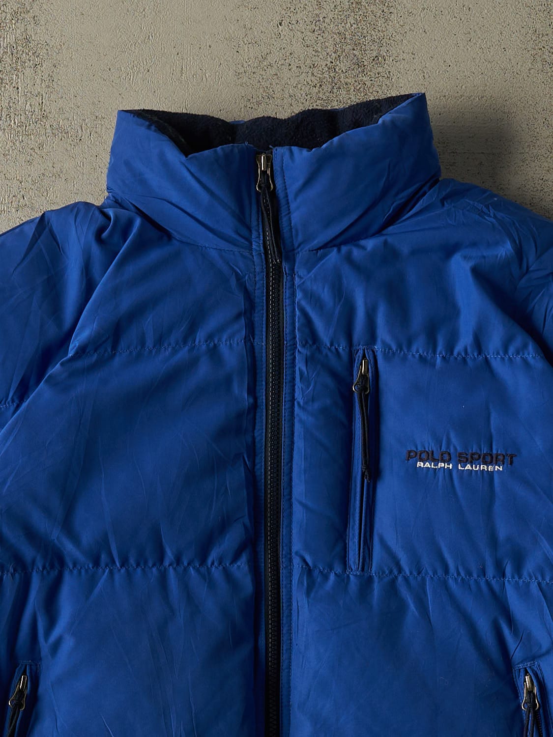 Vintage 90s Blue Polo Sport Puffer Jacket (M/L)