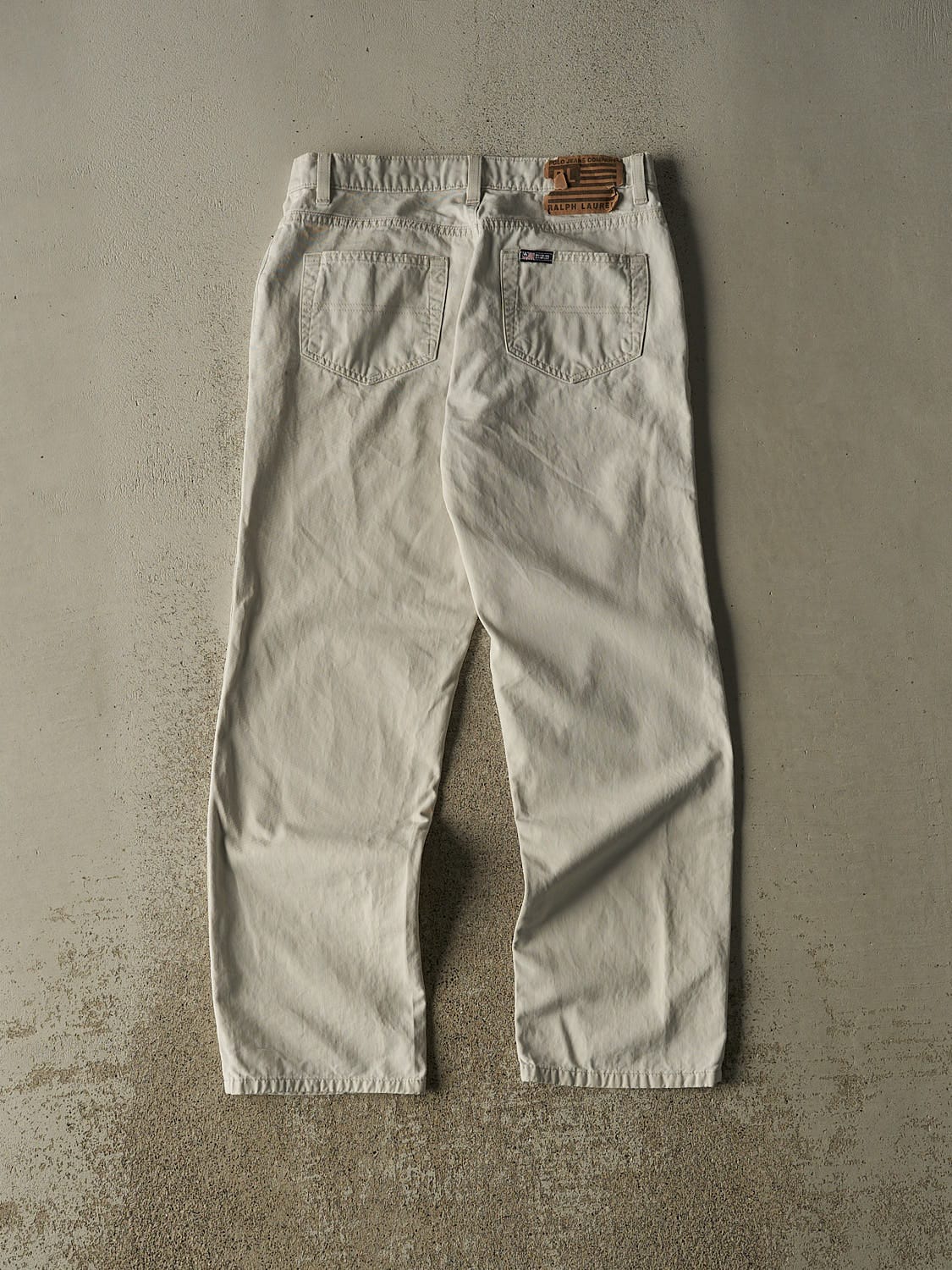 Vintage Y2K Beige Polo Jeans Ralph Lauren Pants (30x28)