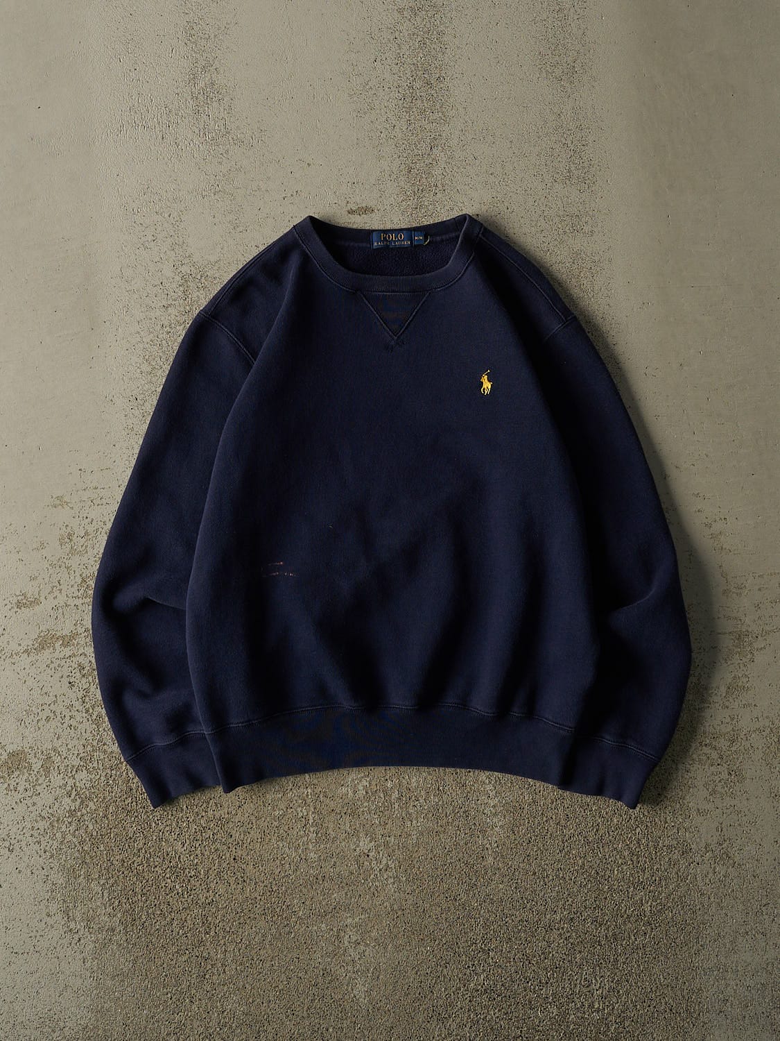 Vintage Y2K Navy Blue Polo Ralph Lauren Embroidered  Crewneck (S/M)
