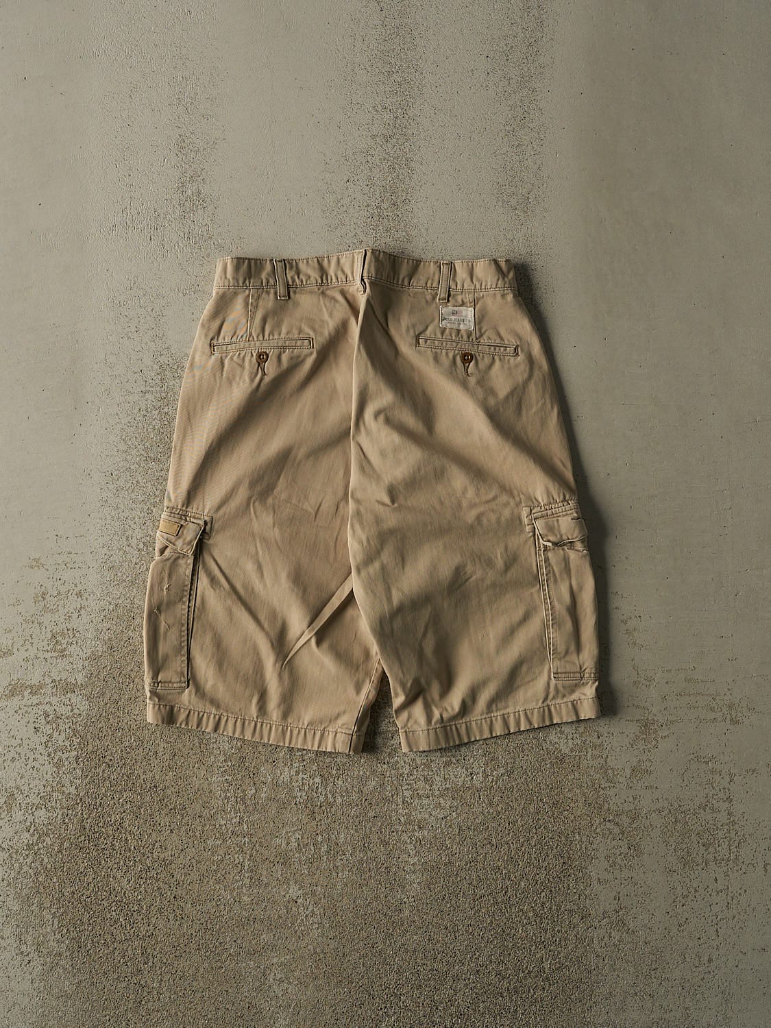 Vintage 90s Beige Polo Jeans Cargo Shorts (31x13.5)