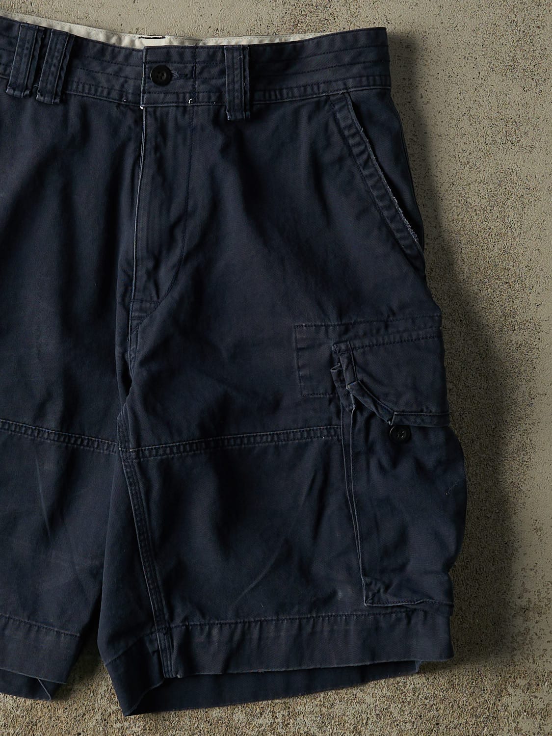 Vintage Y2K Navy Blue Polo Ralph Lauren Cargo Shorts (32x10.5)