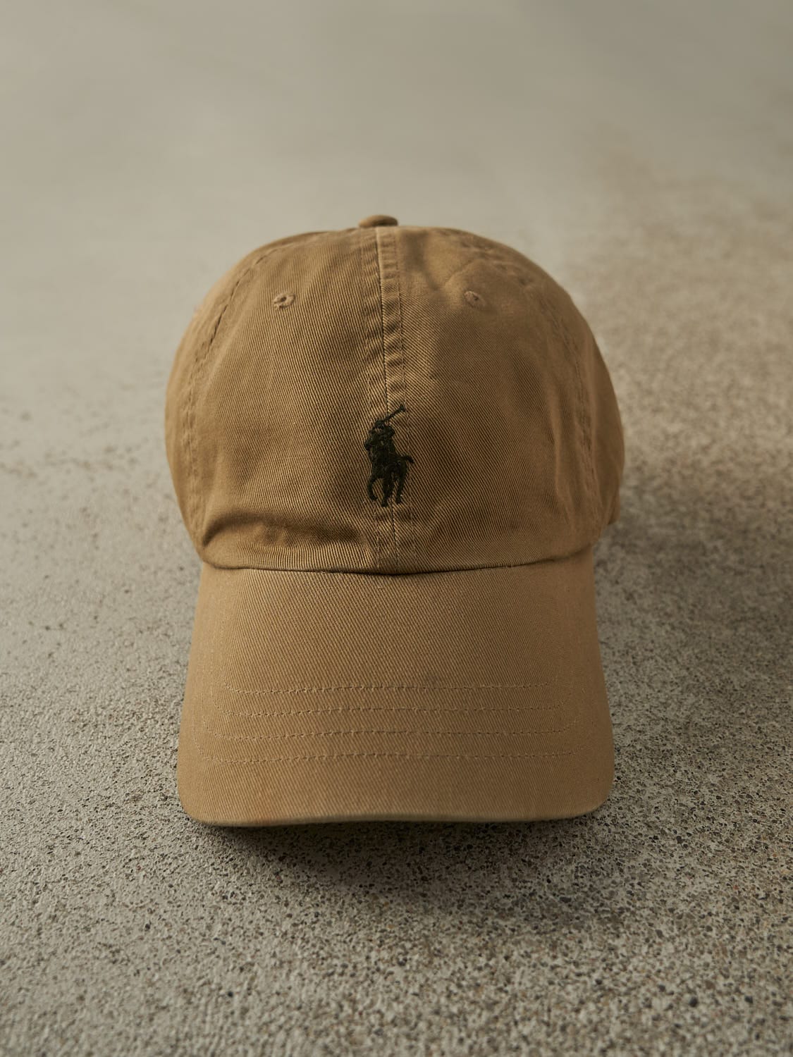 Vintage Y2K Camel Polo Ralph Lauren Strapback Hat (O/S)