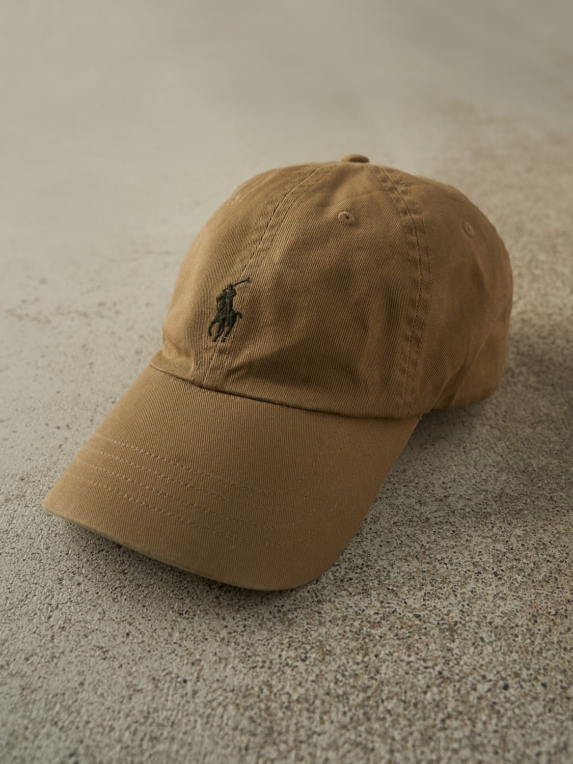 Vintage Y2K Camel Polo Ralph Lauren Strapback Hat (O/S)