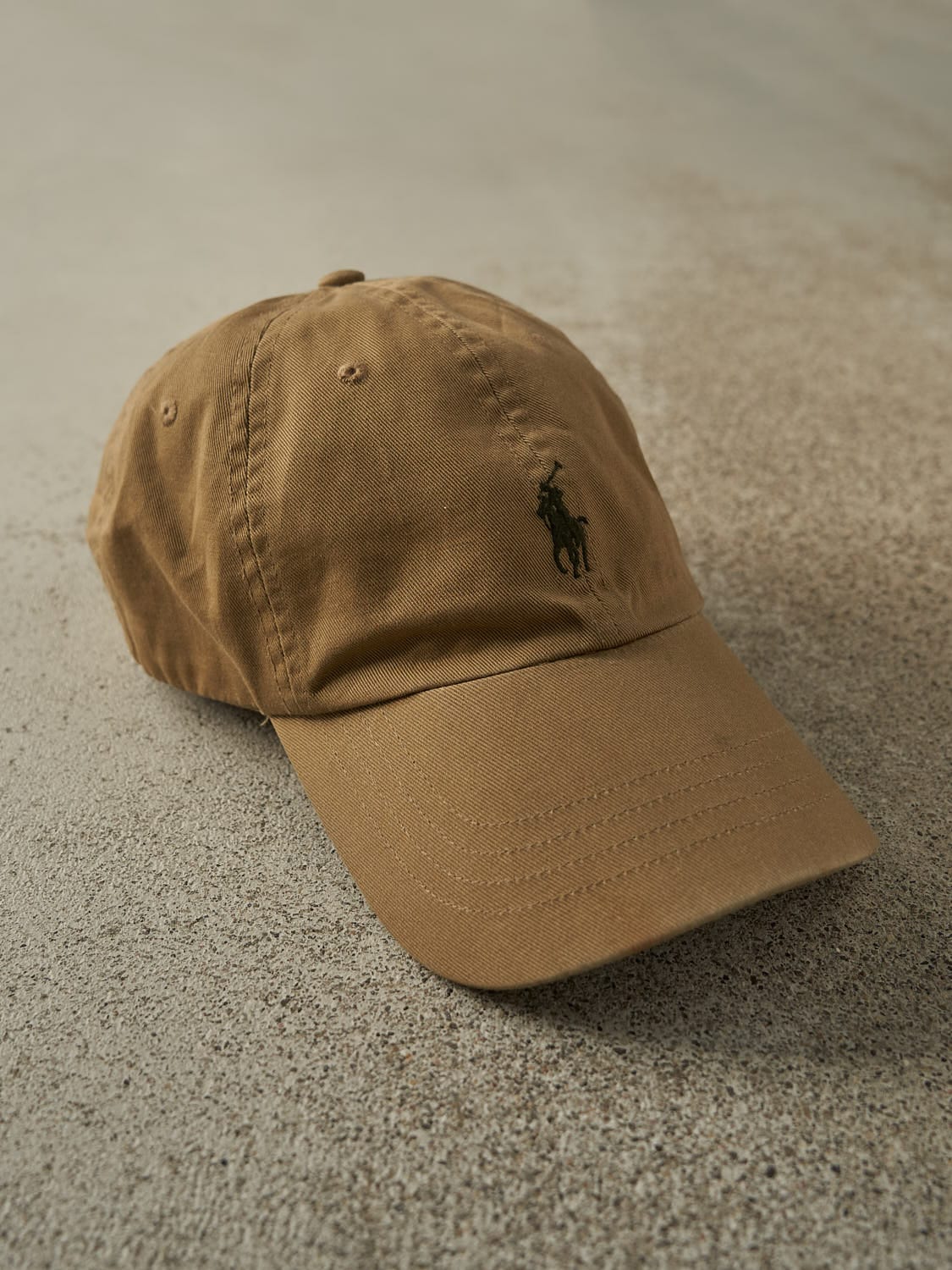 Vintage Y2K Camel Polo Ralph Lauren Strapback Hat (O/S)