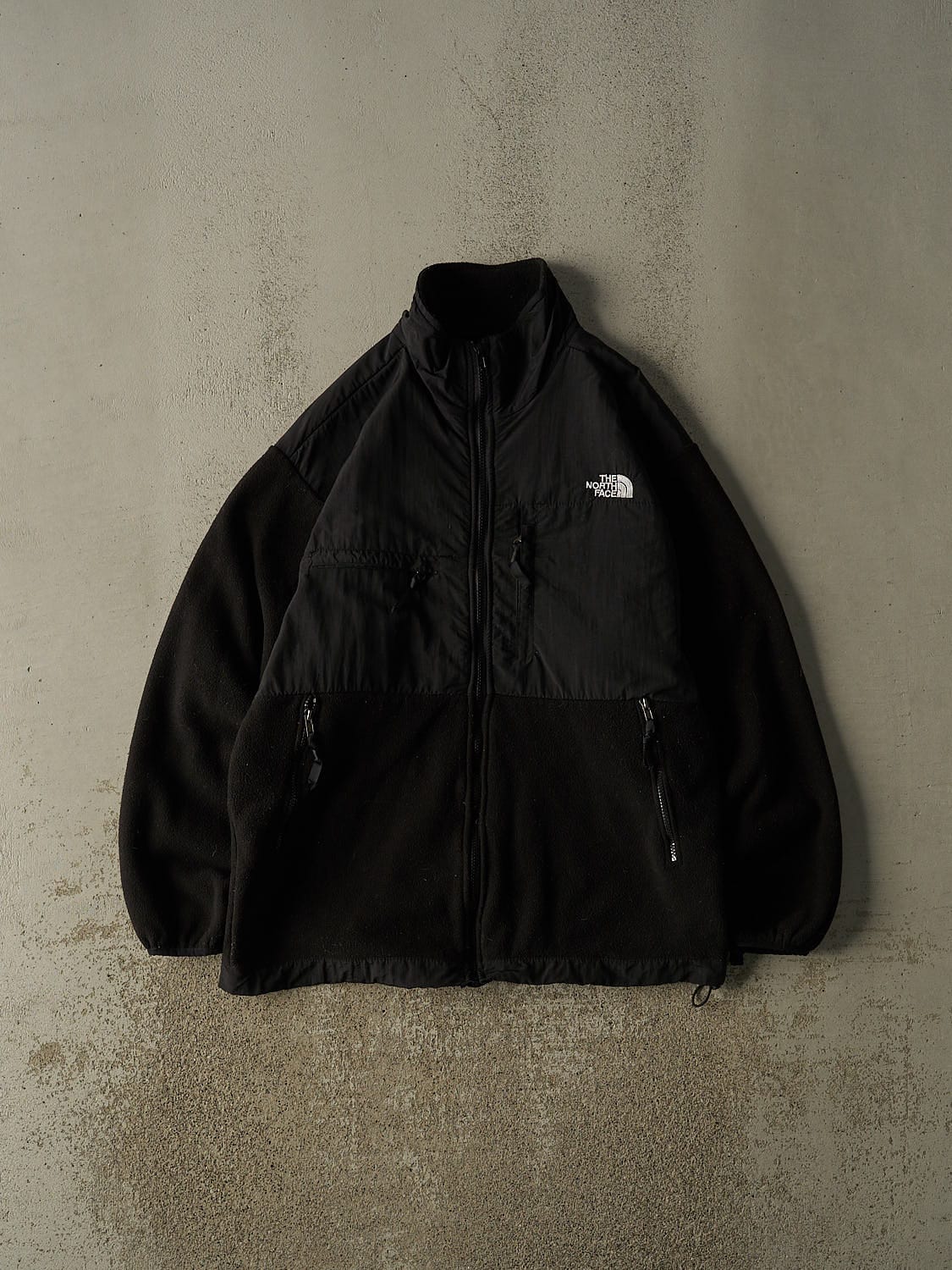 Vintage 90s Black The North Face Fleece Denali Jacket (L/XL)