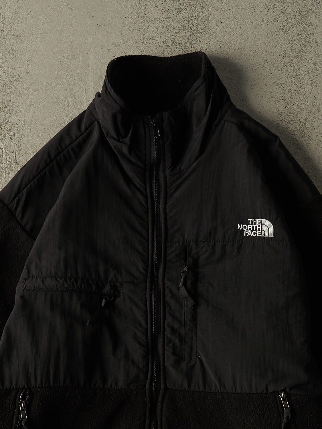 Vintage 90s Black The North Face Fleece Denali Jacket (L/XL)