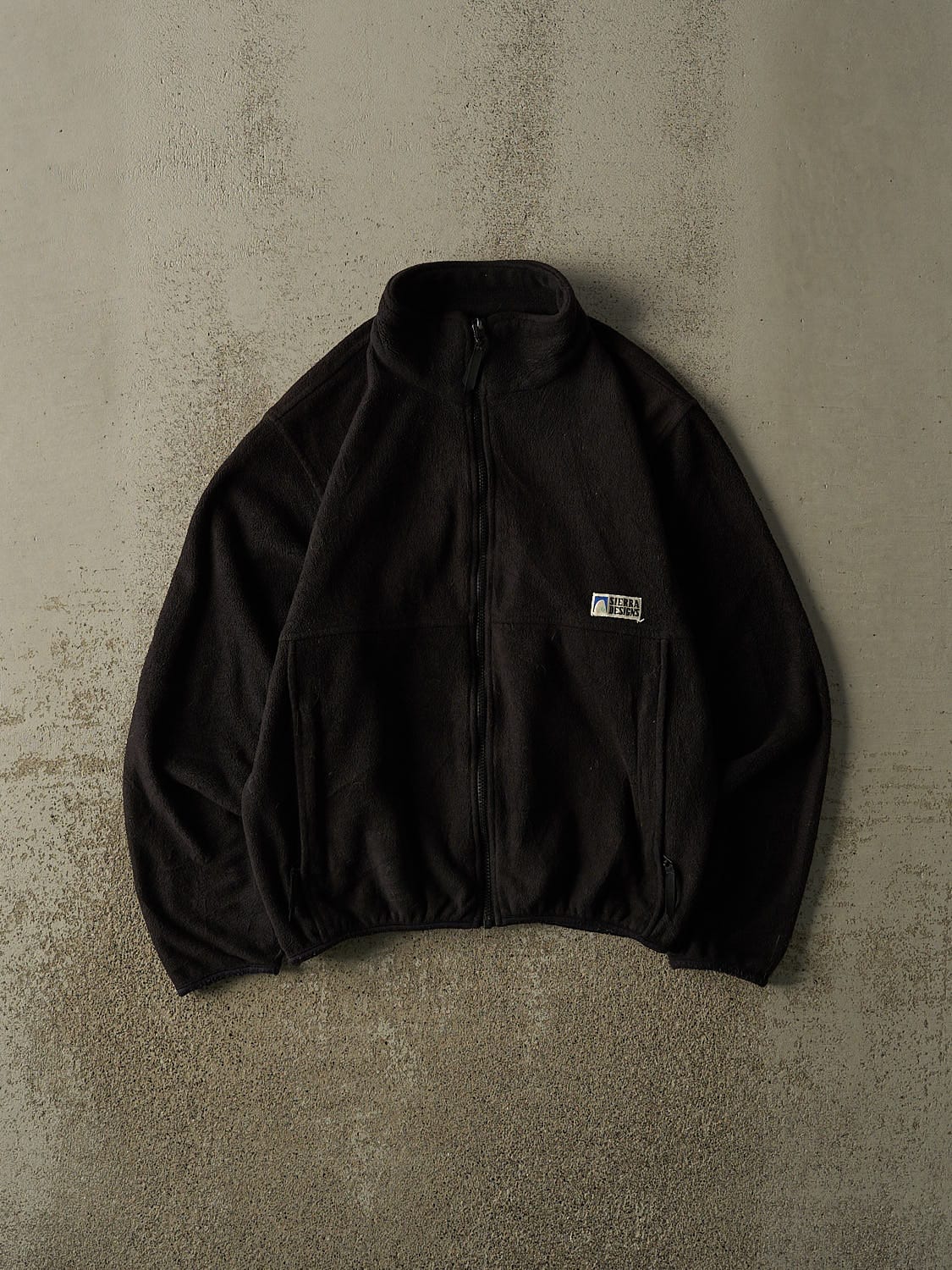 Vintage 90s Black Zip Up Fleece (S)