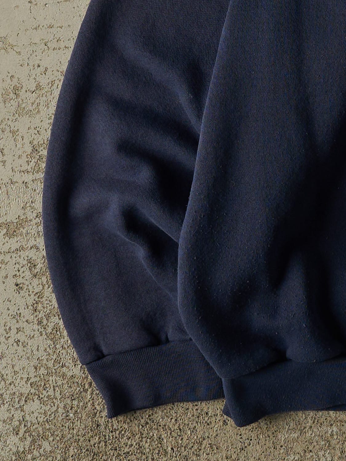 Vintage 90s Navy Blue Blank  Crewneck (L/XL)