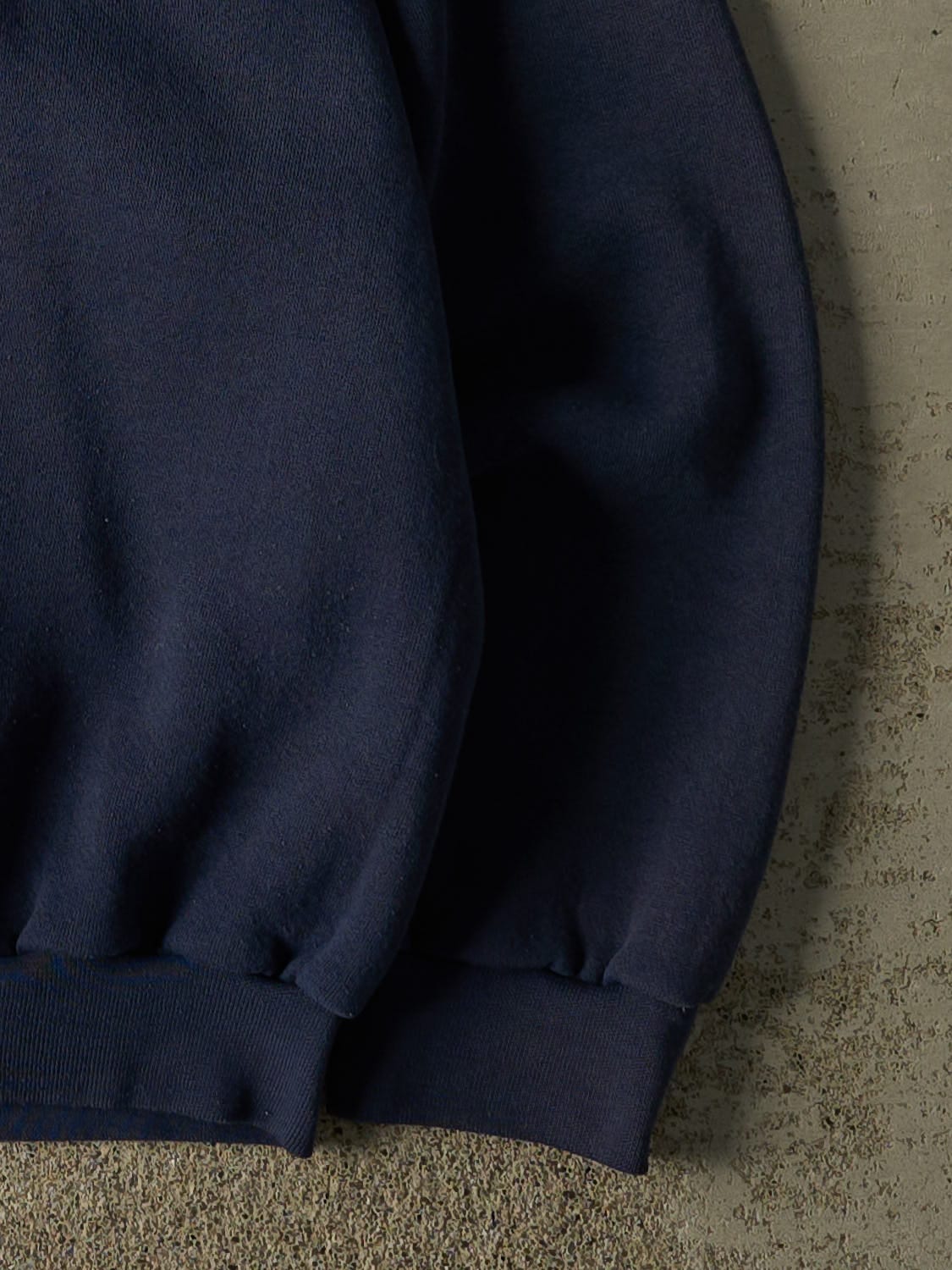 Vintage 90s Navy Blue Blank  Crewneck (L/XL)